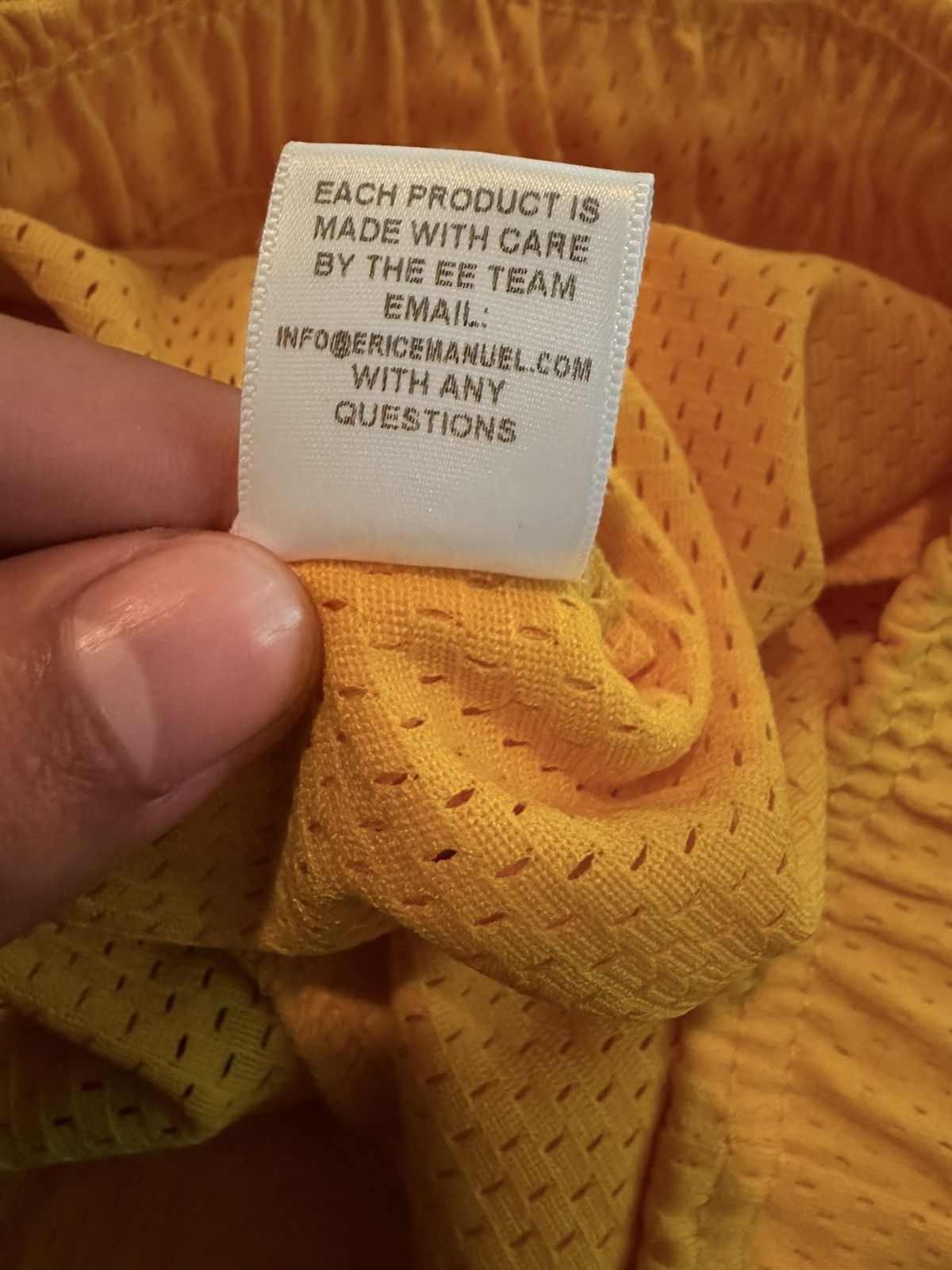 Eric Emanuel Eric Emanuel Yellow Bolt Shorts Size US 30 / EU 46 - 5 Thumbnail
