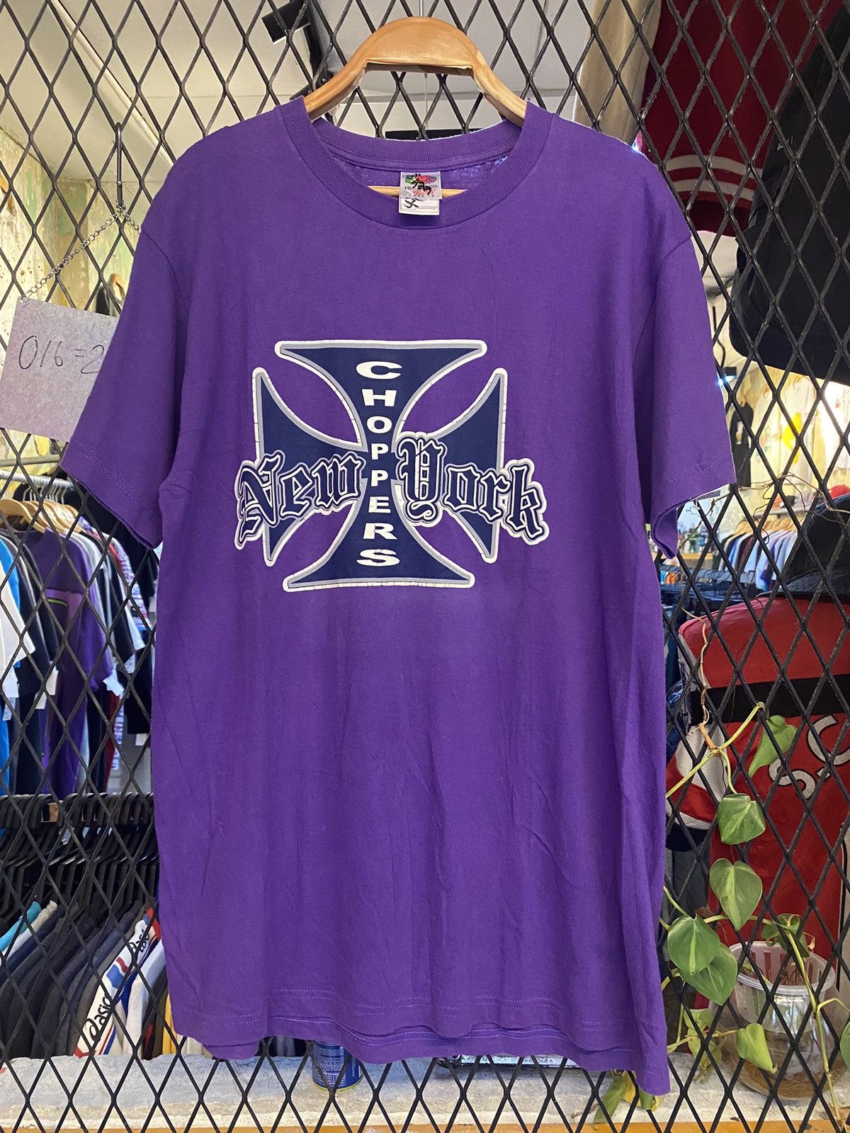 Harley Davidson × Vintage × West Coast Choppers Vtg New York Choppers Big Graphic T shirt Size US M / EU 48-50 / 2 - 2 Thumbnail