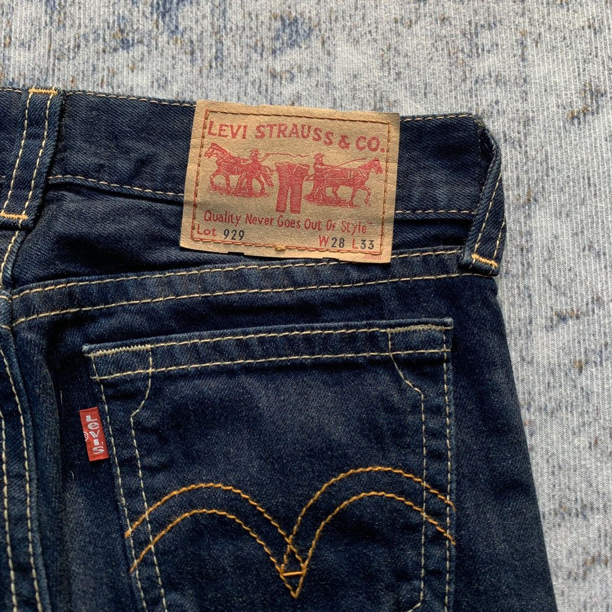Levi's Vintage Clothing 90s Rare Vintage Levi's 929 Wide Leg Flared Pants Size 28" / US 6 / IT 42 - 4 Thumbnail