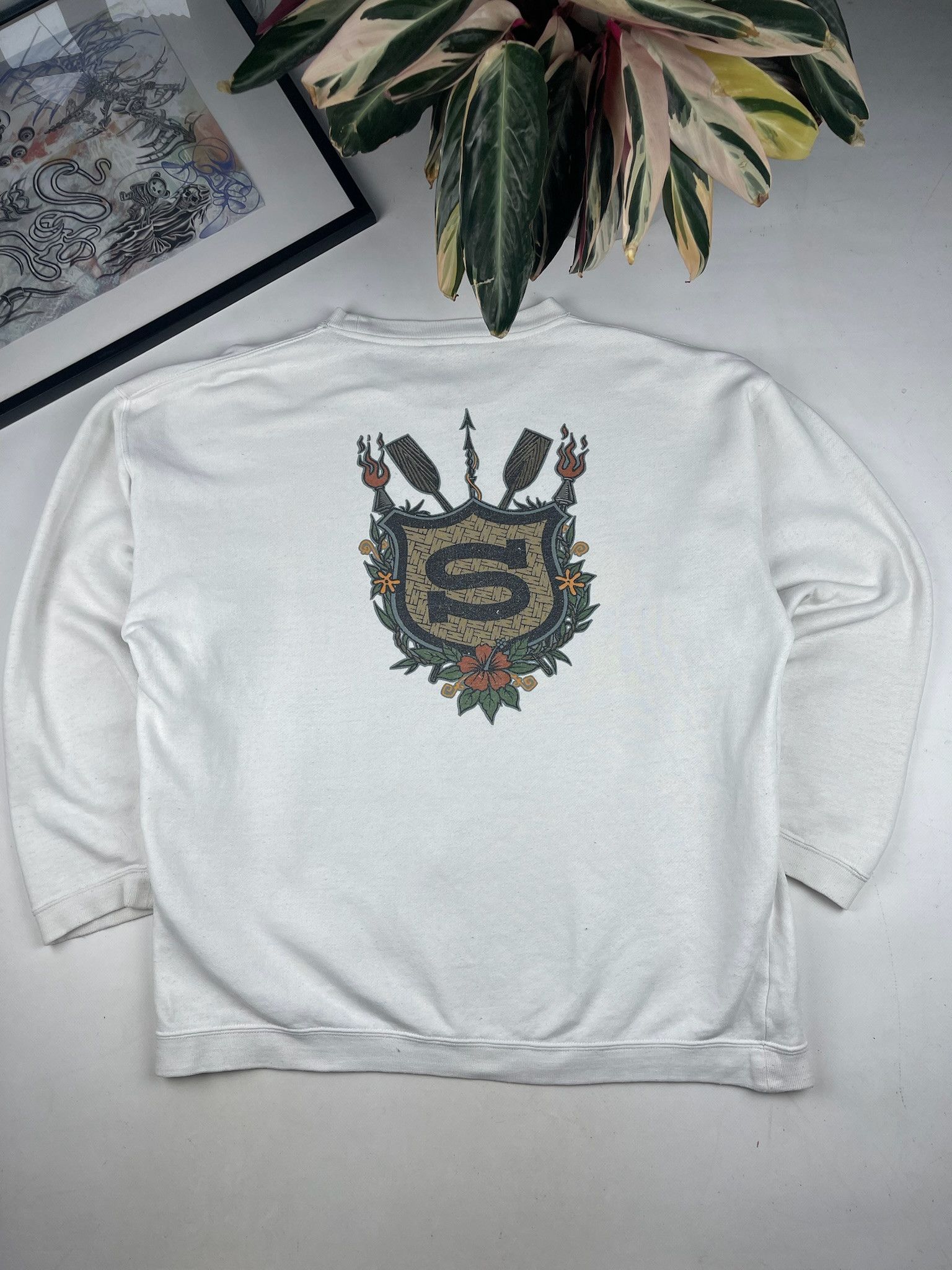 Stussy Stussy vintage Sweatshirt 80s 90s Size US XL / EU 56 / 4 - 1 Thumbnail