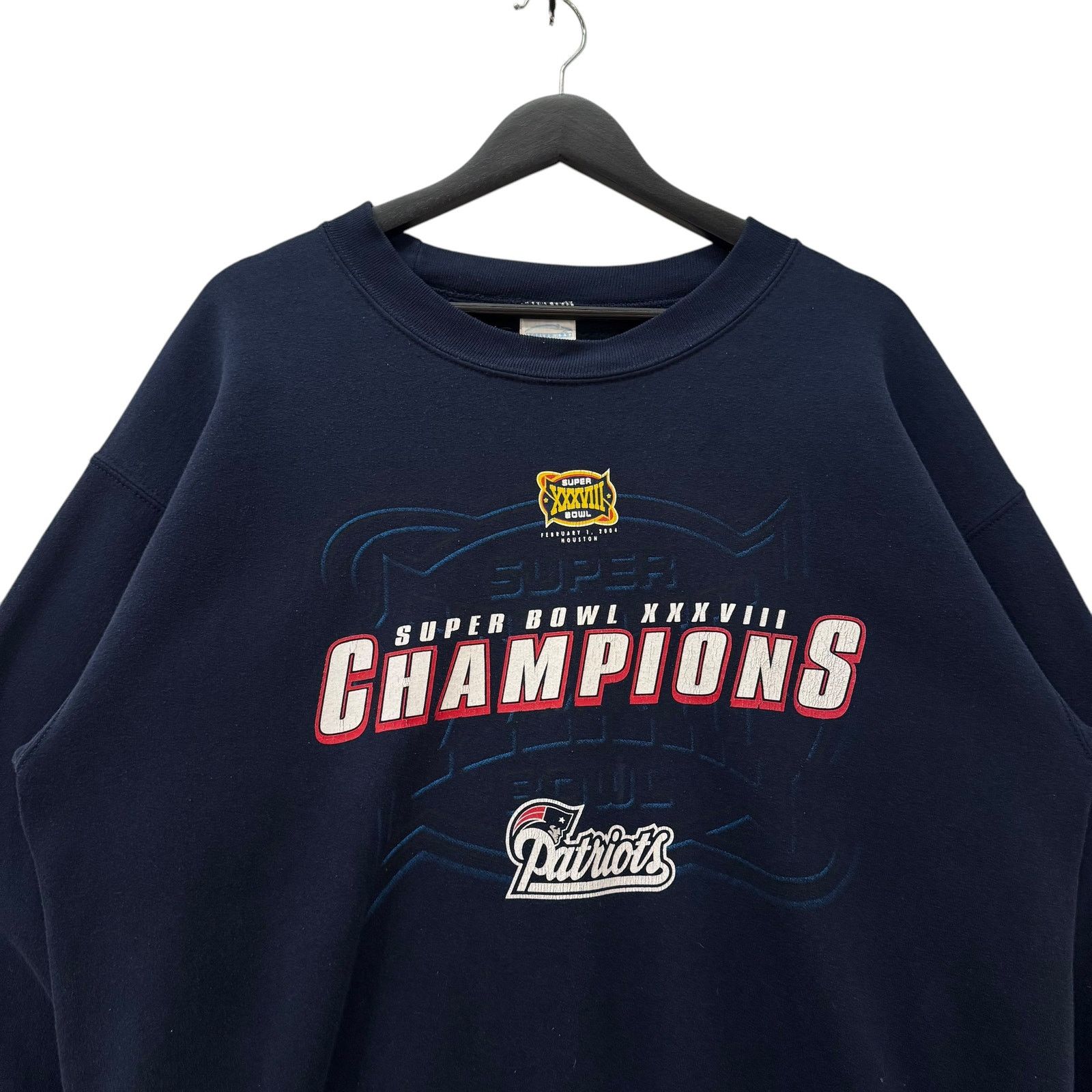 Gildan VTG NewEnglandPatriots SuperBowlXXXVIII Champions Crewneck L Size US L / EU 52-54 / 3 - 2 Thumbnail