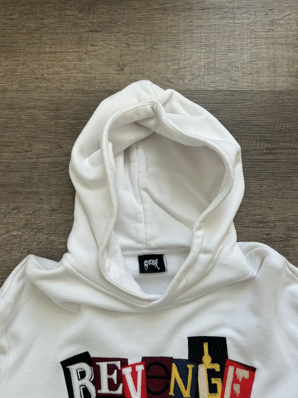 Revenge Revenge Ransom Note Hoodie White 1/100 Size US M / EU 48-50 / 2 - 7 Thumbnail