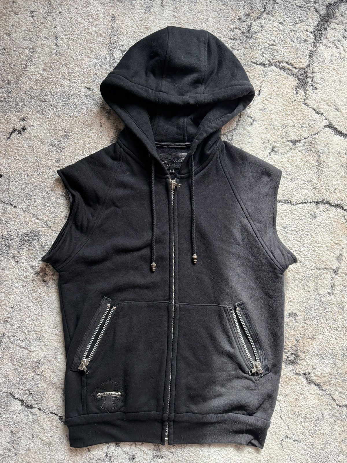 Chrome Hearts Chrome Hearts PAPA V2 SLK CTN Zip-Up Vest | Grailed