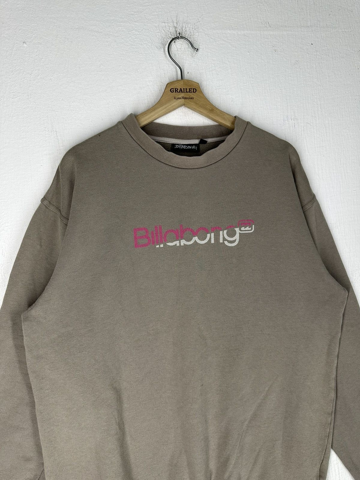 Billabong × Vintage Billabong Spellout Logo Sweatshirt Size US L / EU 52-54 / 3 - 4 Thumbnail