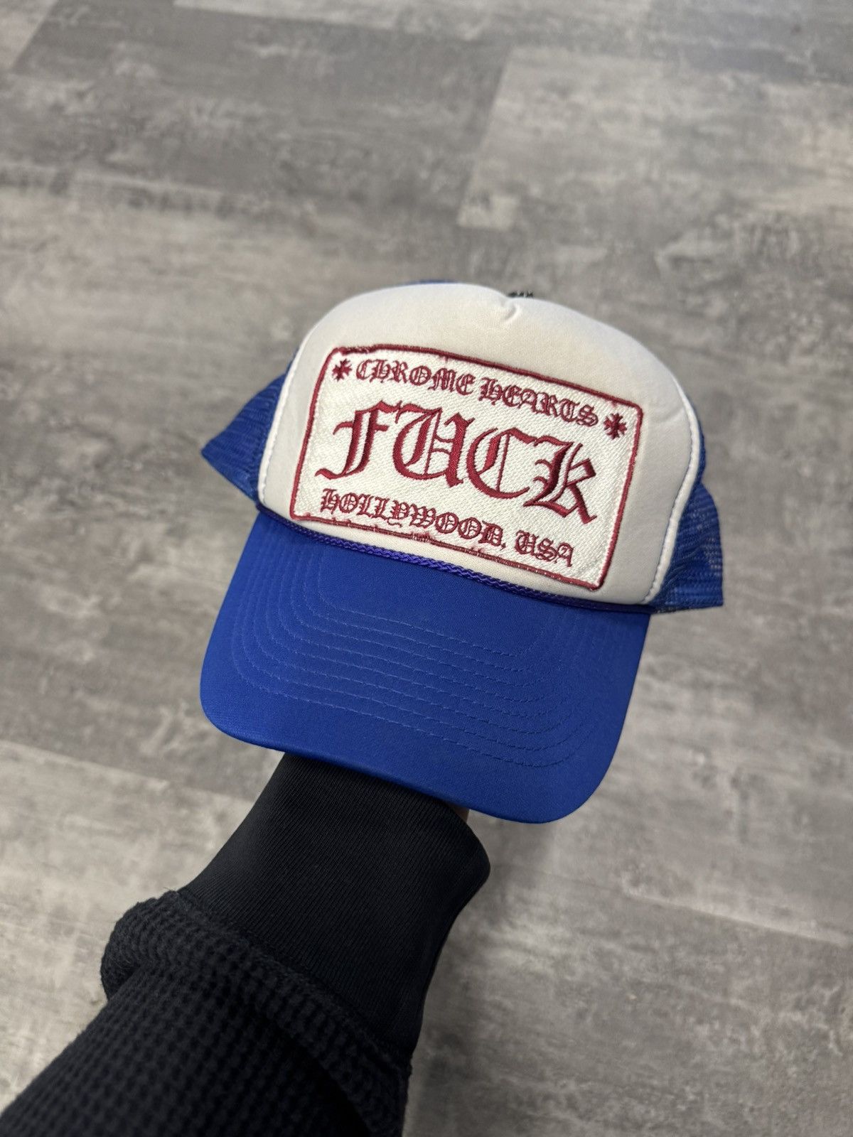 Vintage chromehearts trucker hat