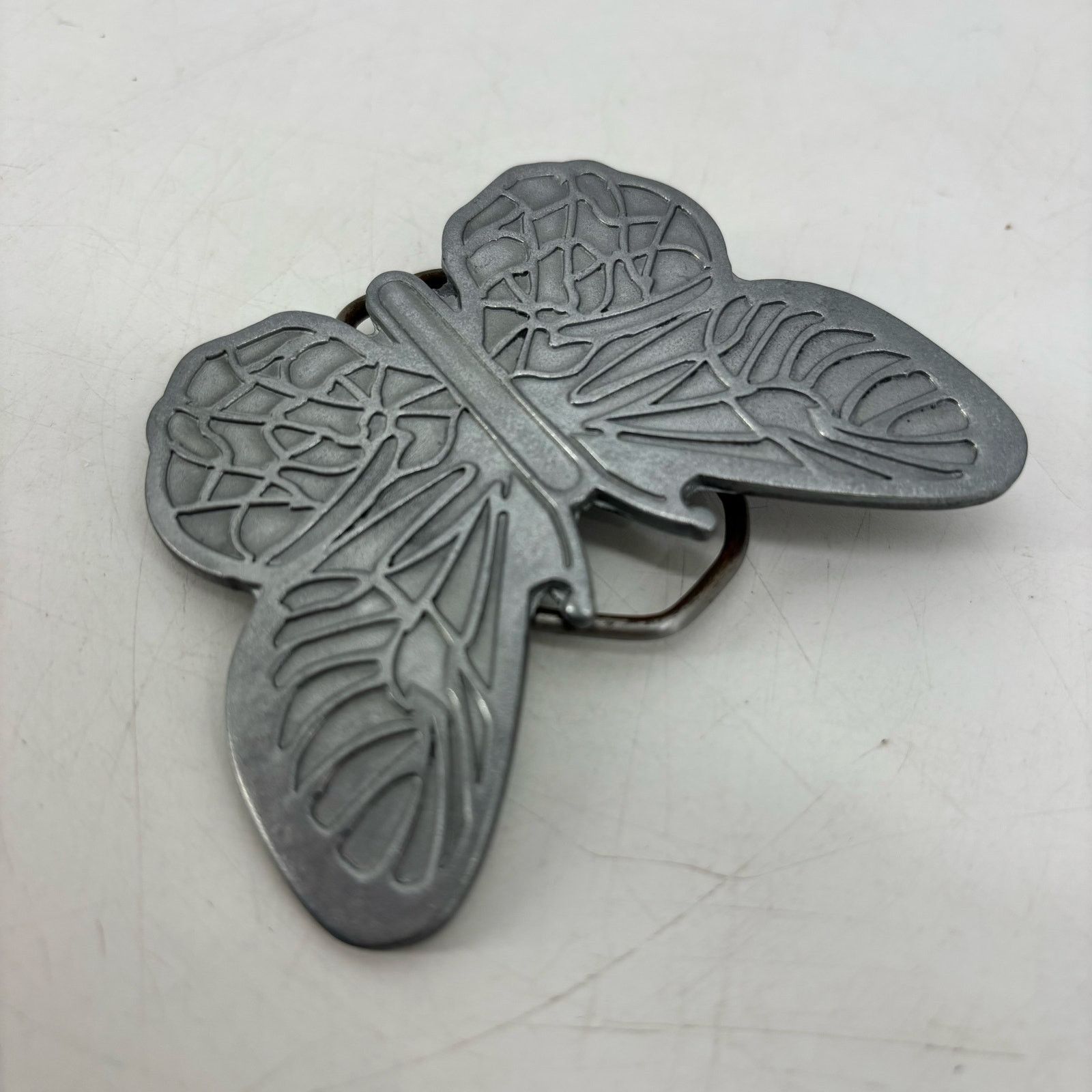 Vintage Butterfly Belt Buckle Pewter Women's Boho Western Festival Size ONE SIZE - 12 Thumbnail
