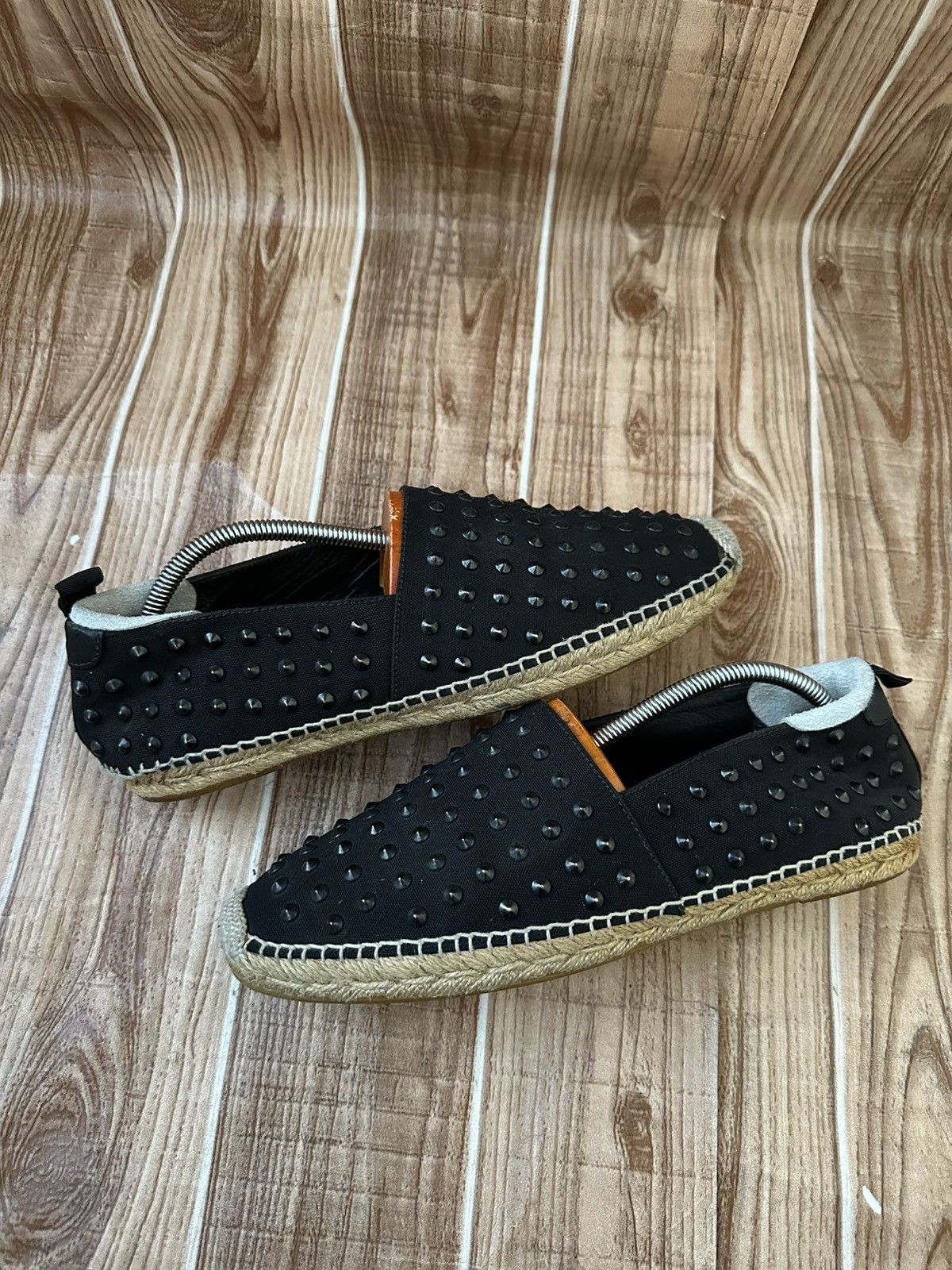 Saint Laurent Paris Saint Laurent Paris Hedi Slimane Black Studded Espadrilles Size US 9 / EU 42 - 10 Thumbnail