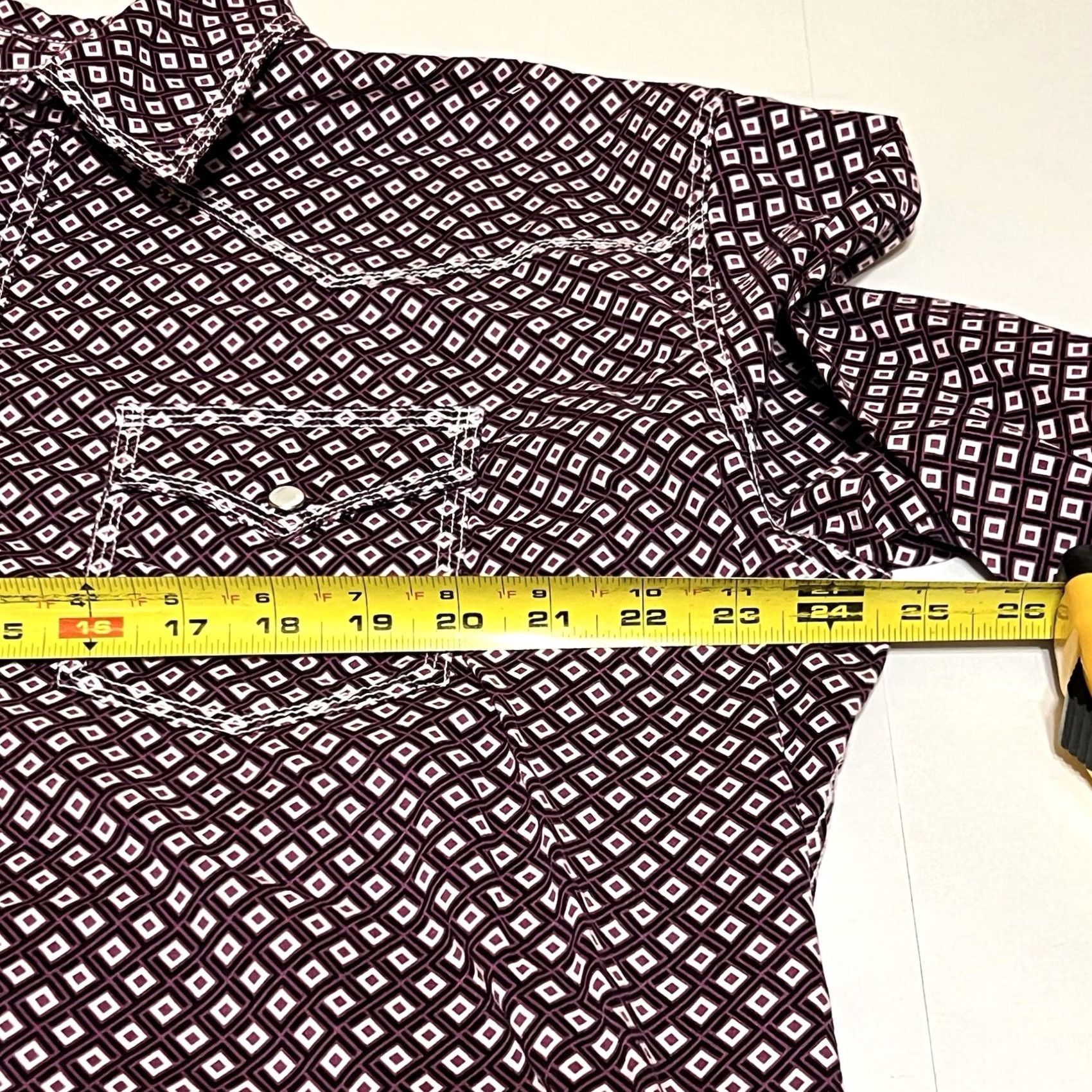 Wrangler Wrangler 20X Competition Men’s Shirt XL Long Sleeve Pearl Snap Western Purple Size US XL / EU 56 / 4 - 6 Thumbnail