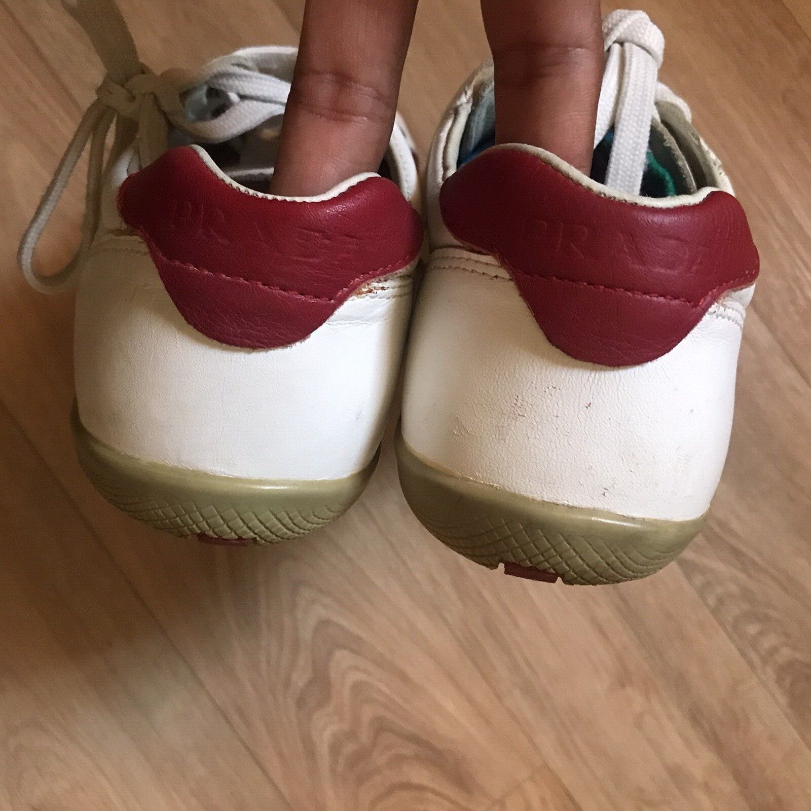 Prada PRADA Shoes Genuine Leather Sneakers LOW TOP Men's WHITE Size US 8.5 / EU 41-42 - 7 Thumbnail