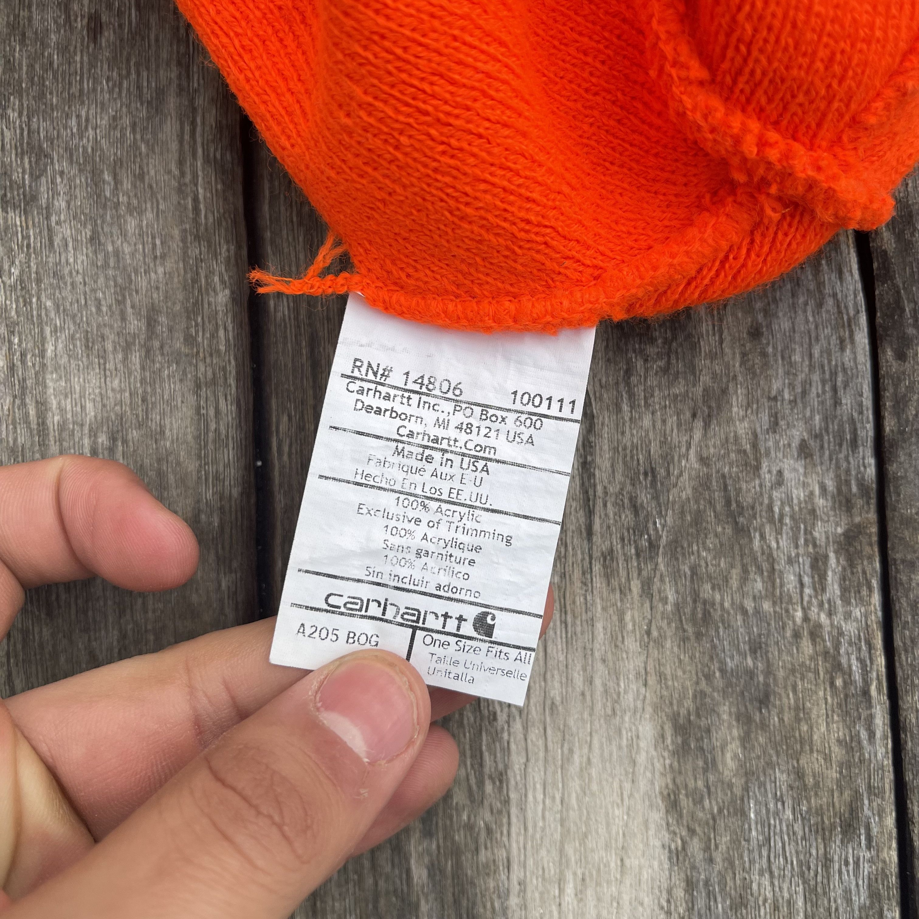 Carhartt Vintage Made in USA Carhartt Beanie Size ONE SIZE - 2 Thumbnail