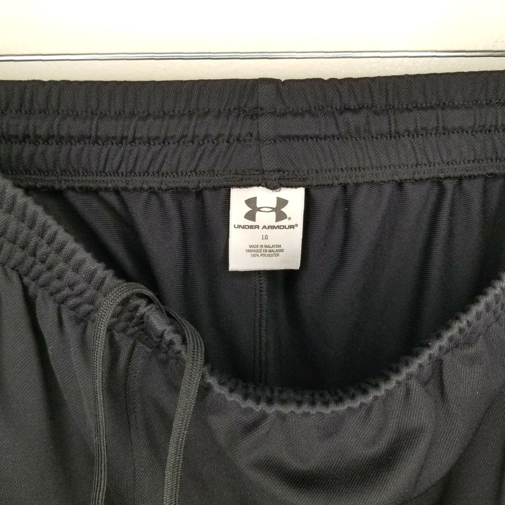 Under Armour Under Armour Men's Black Elastic Waist Track Pants Size L Activewear Size US 33 - 3 Thumbnail