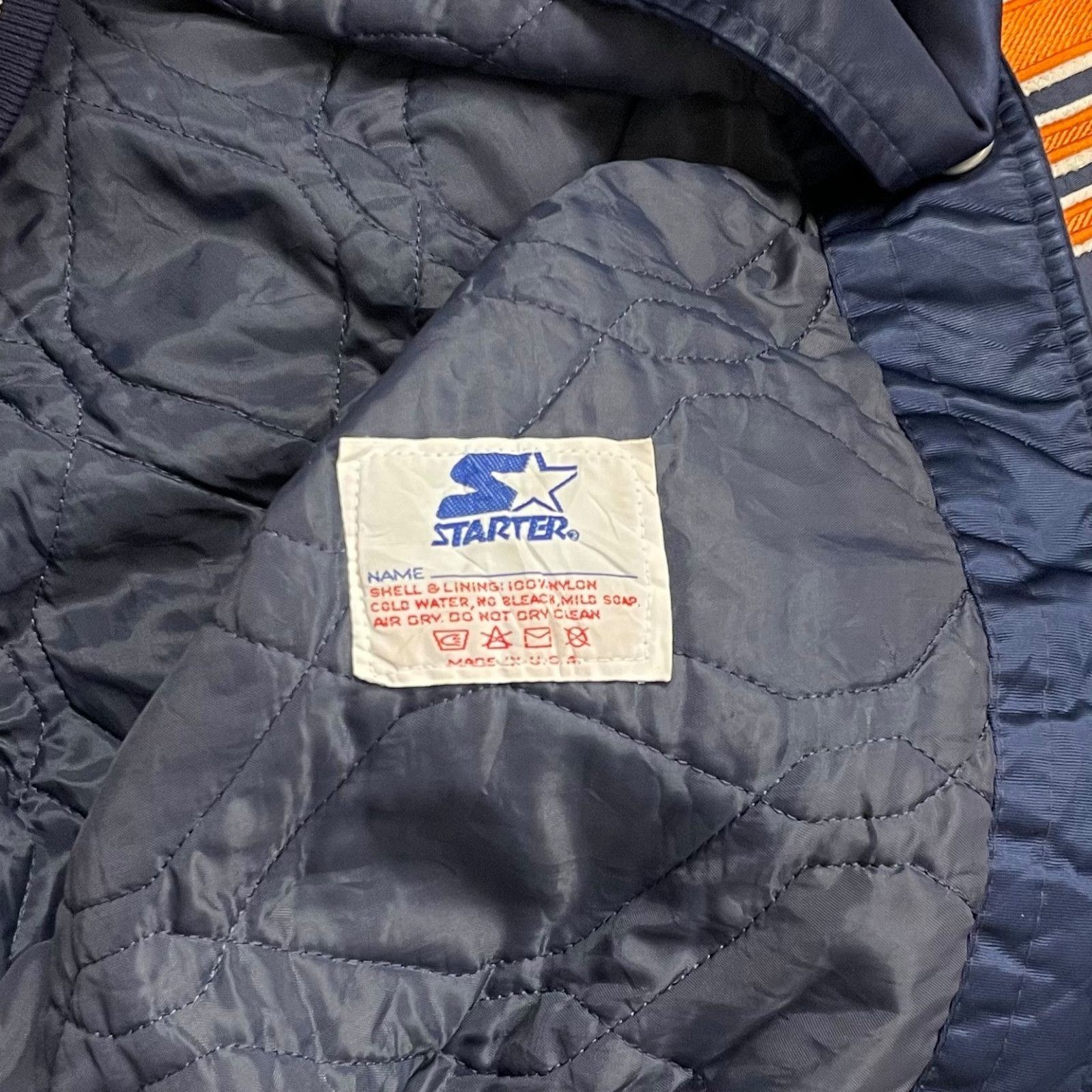 MLB VTG 90s DETROIT TIGERS STARTER SATIN BOMBER JACKET XL Size US XL / EU 56 / 4 - 5 Thumbnail