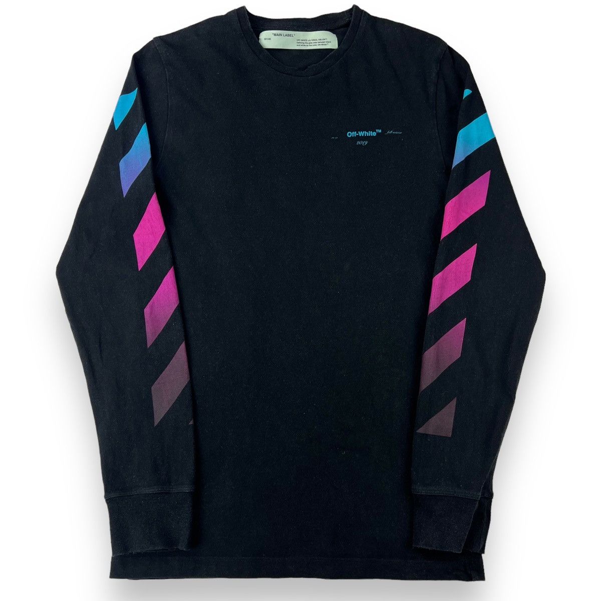 Off-White Off-White Gradient Arrows Black Long Sleeve T Shirt Size US XS / EU 42 / 0 - 3 Thumbnail