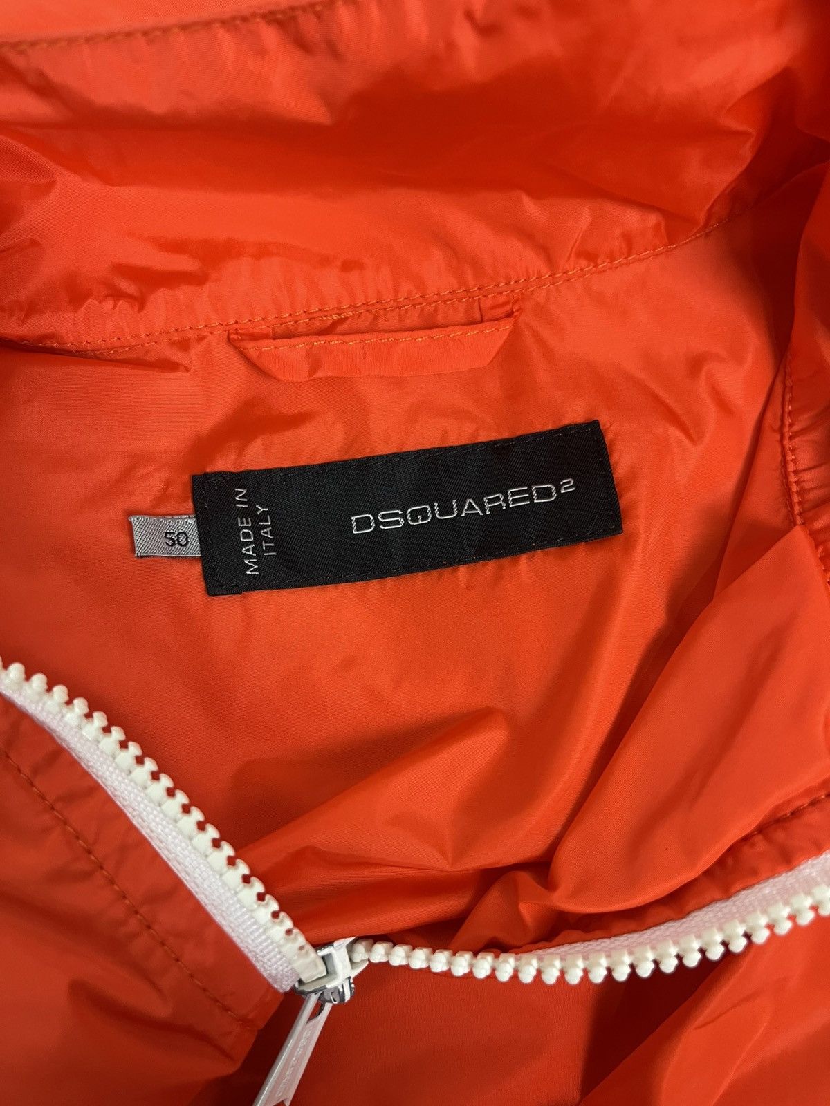 Dsquared2 SS2010 Dsquared2 orange nylon biker jacket Size US M / EU 48-50 / 2 - 11 Thumbnail