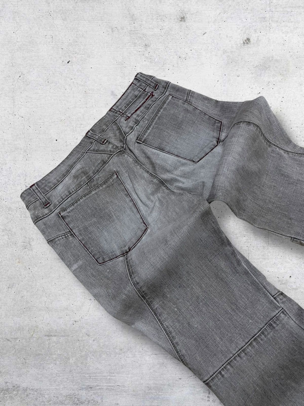 Marithe + Francois Girbaud VINTAGE MARITHE FRANCOIS GIRBAUD DESIGNER 90S OG FLARE DENIM Size US 29 - 15 Thumbnail