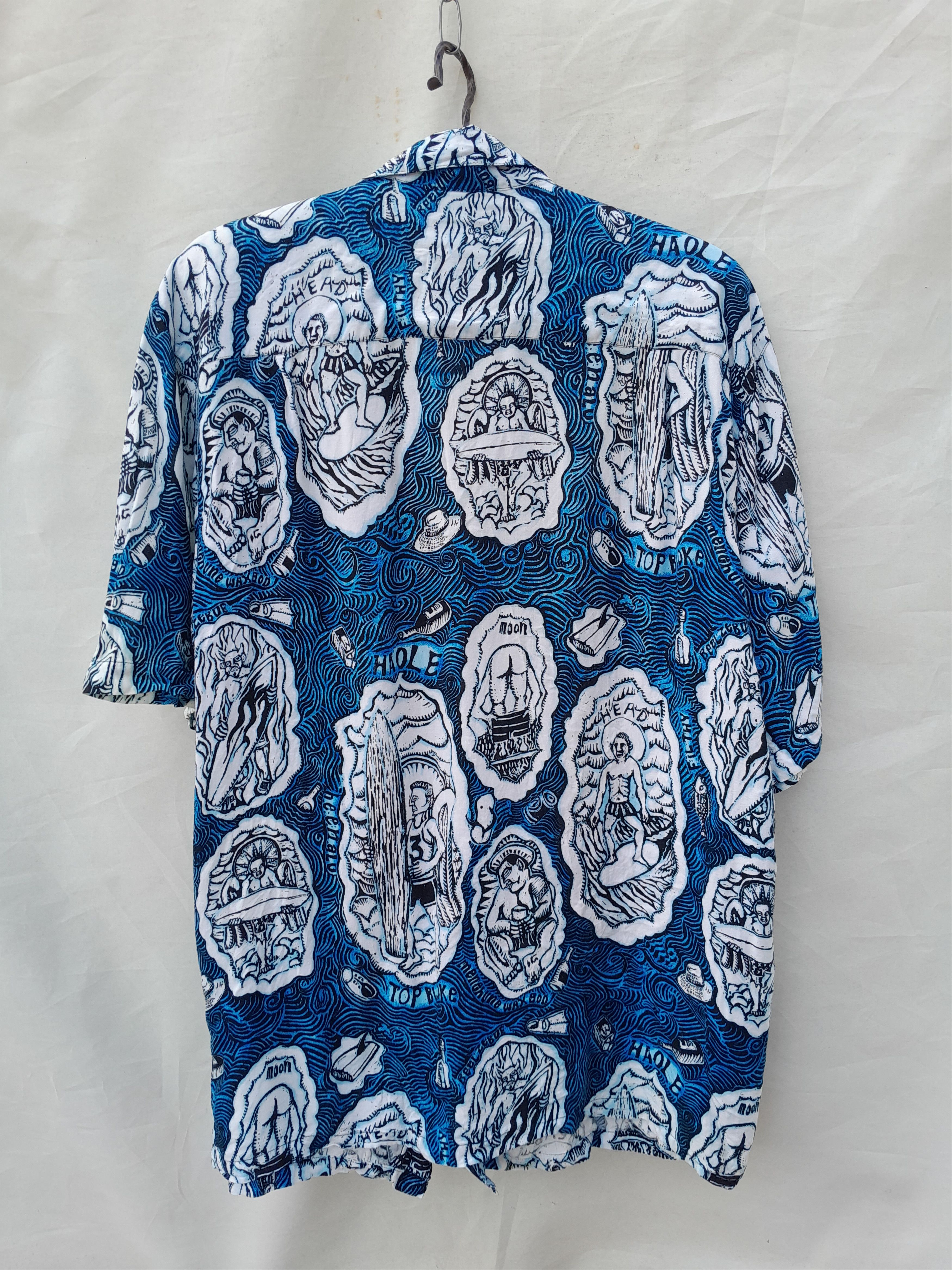 Mambo Vintage Mambo Loud Shirt Mens XL Blue Top Bloke Retro Size US XL / EU 56 / 4 - 6 Thumbnail
