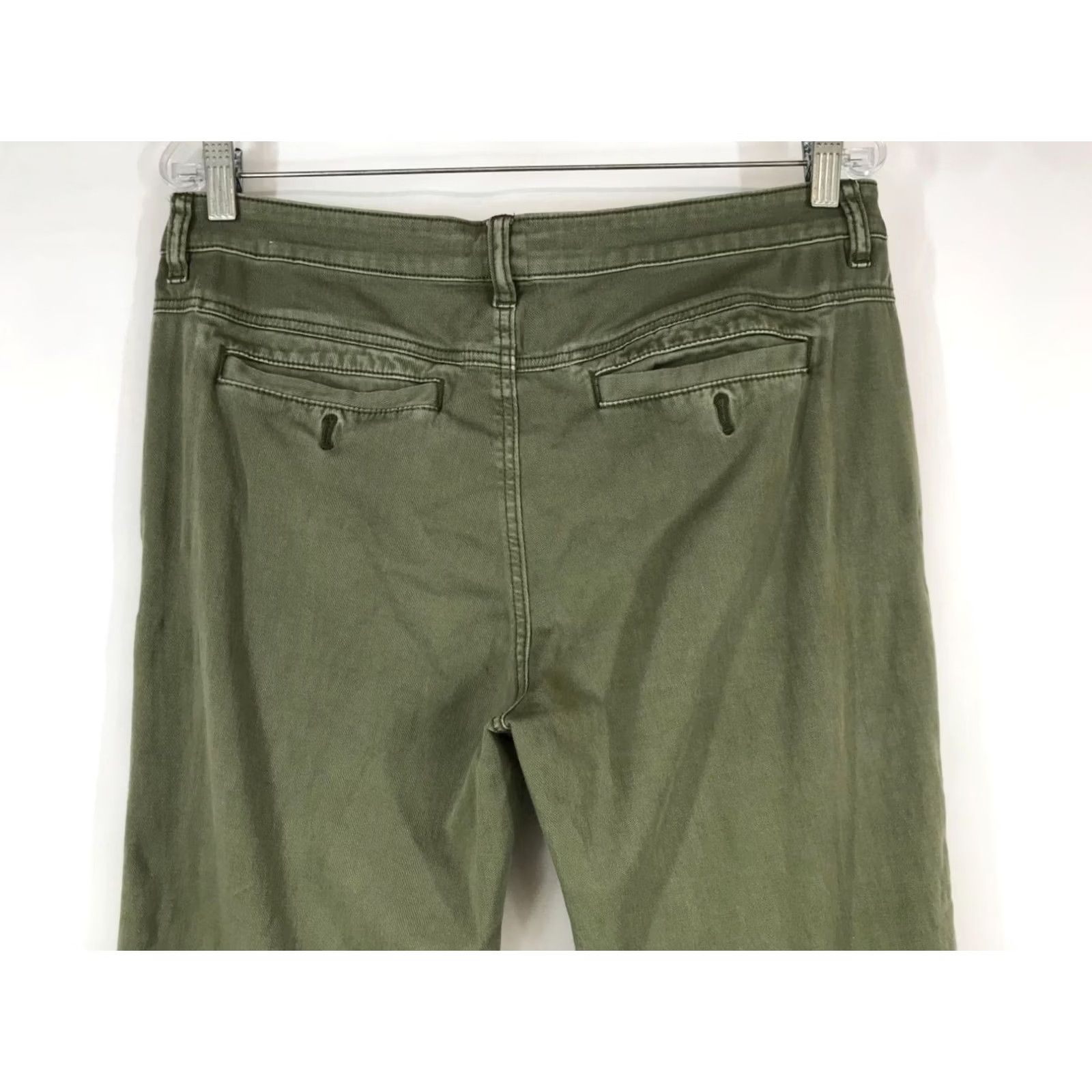 Prana PRANA WOMEN'S 12 GREEN COTTON BLEND JEANS Straight Pants Size 34" / US 12 / IT 48 - 5 Thumbnail