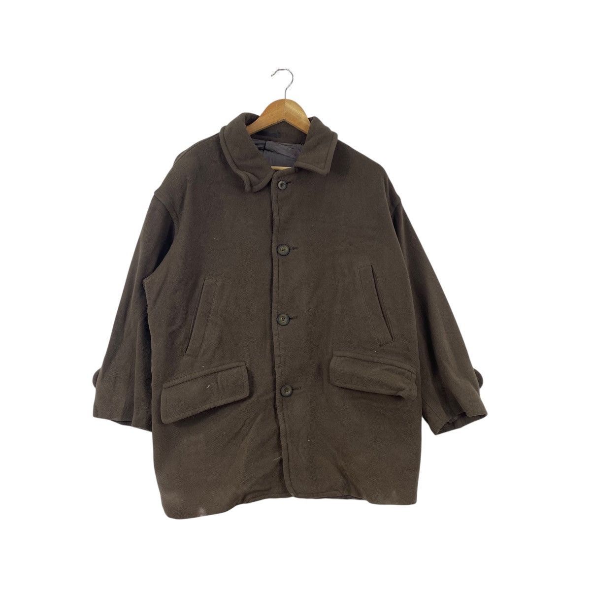 Burberry Vintage BURBERRYS VStyle Overcoat Oversized Button Front Size US M / EU 48-50 / 2 - 1 Thumbnail