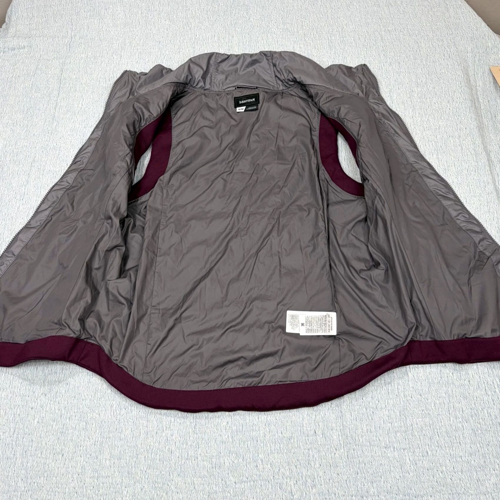 Marmot Marmot Vest Full Zip Quilted Ladies Jacket M Maroon Womens Zip Vest Quilted Jacket Size M / US 6-8 / IT 42-44 - 2 Thumbnail