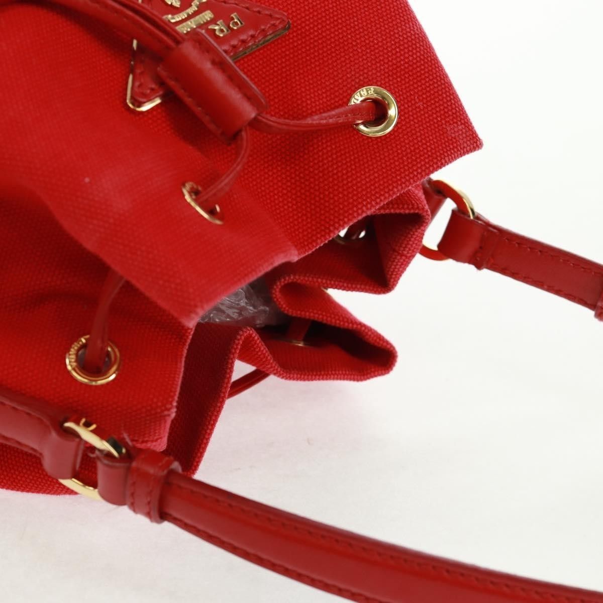 Prada PRADA Shoulder Bag Straw Canvas Beige Red Auth 167958V - Jer Size ONE SIZE - 6 Thumbnail