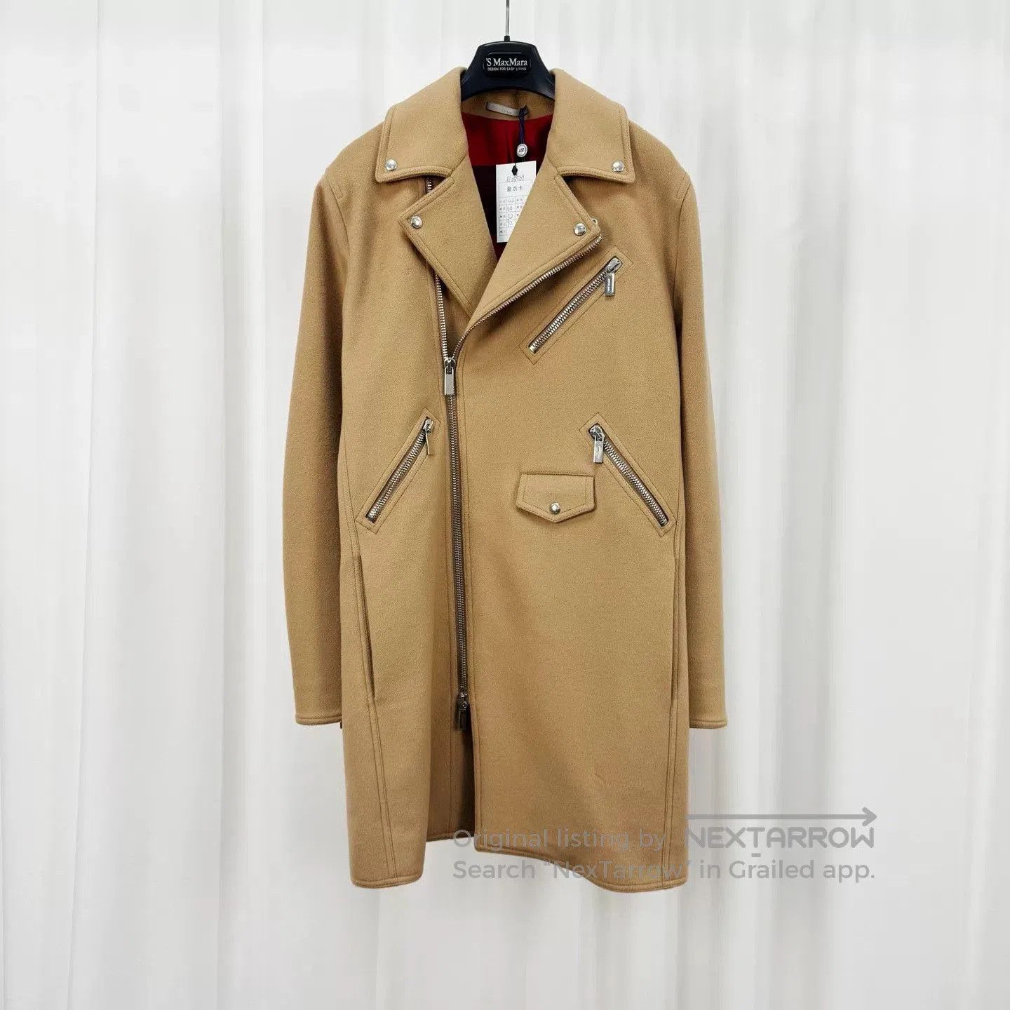 Dior Dior Camel Wool Multi-Zip Coat. Size US M / EU 48-50 / 2 - 1 Thumbnail