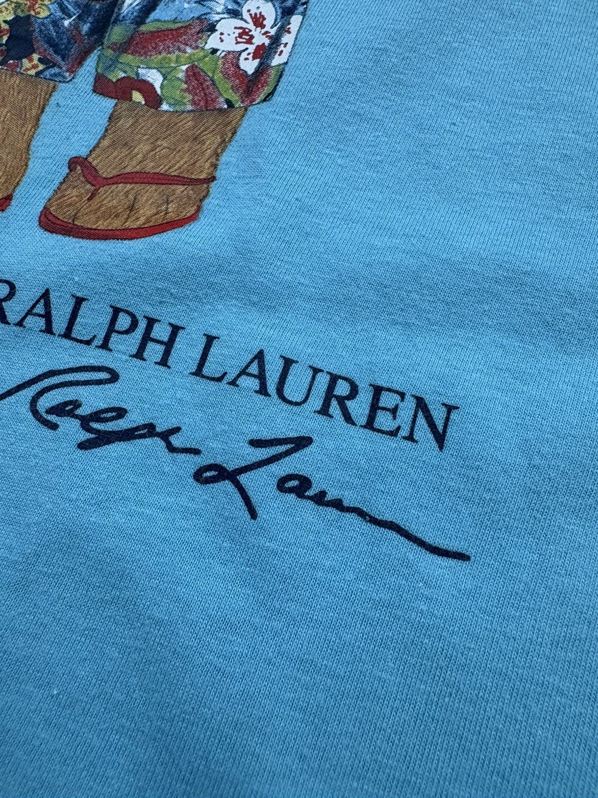 Polo Ralph Lauren Polo Ralph Lauren Beach Bear Graphic Tee Blue Size S Classic Size US S / EU 44-46 / 1 - 7 Thumbnail