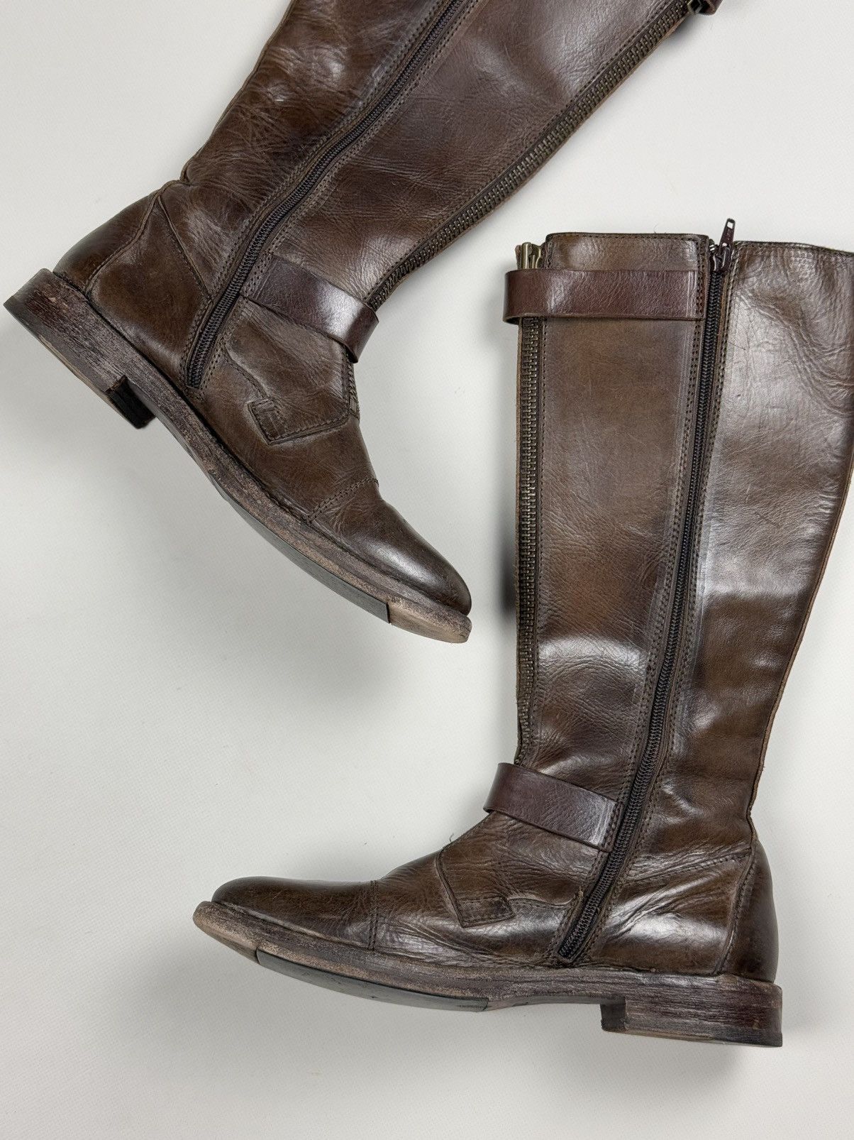 MoMA MOMA Ladies Avant-Garde Leather Full Zip High Boots Shoes Size US 8 / IT 38 - 7 Thumbnail