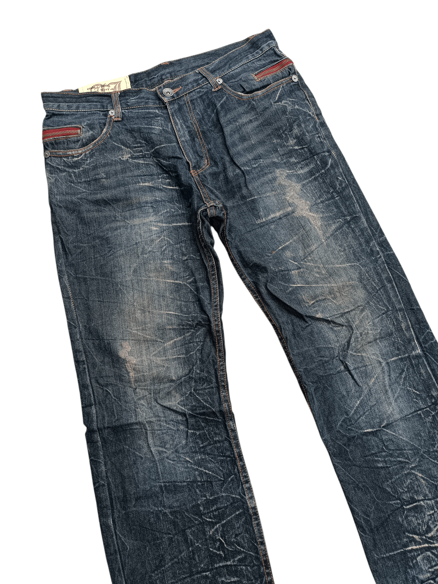 PPFM × Tornado Mart VINTAGE 🔥 Japanese Brand Antful Distressed Whiskers Jeans Size US 33 - 5 Thumbnail
