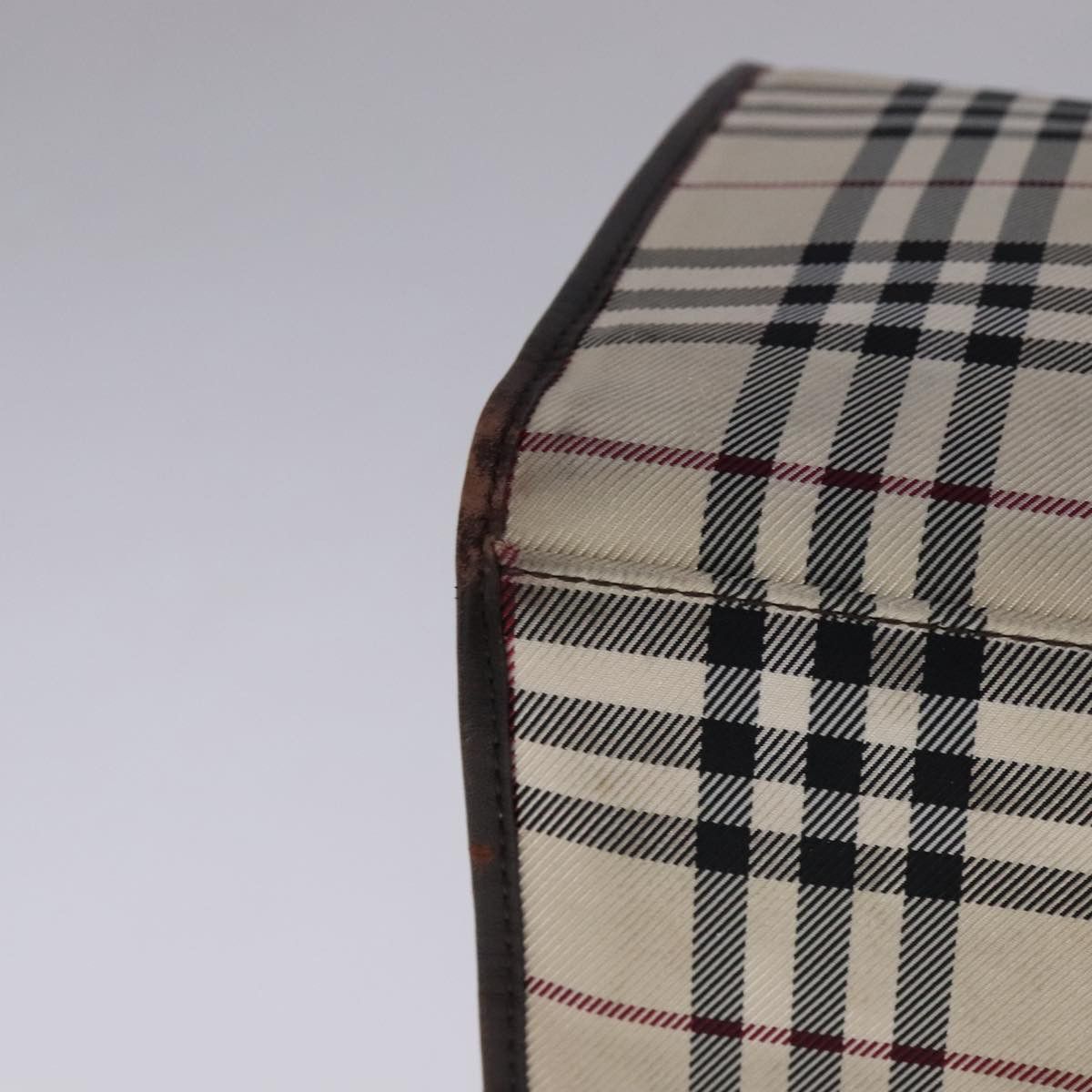 Burberry Burberry Nova Check Hand Bag Canvas Leather Beige Brown Size ONE SIZE - 10 Thumbnail