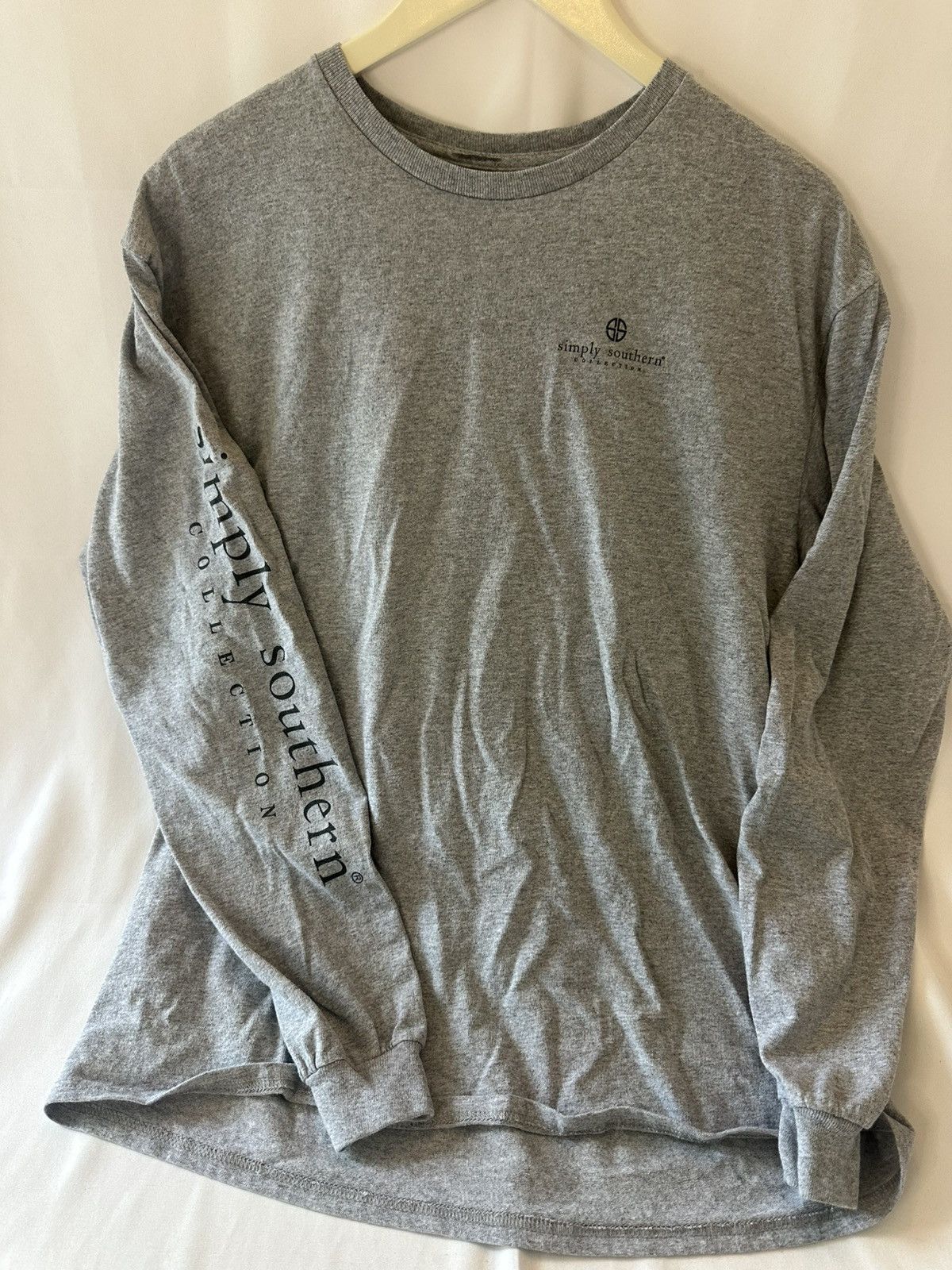 Other Simply Southern Shirt Women L Gray Long Sleeve Raised On Size L / US 10 / IT 46 - 2 Thumbnail