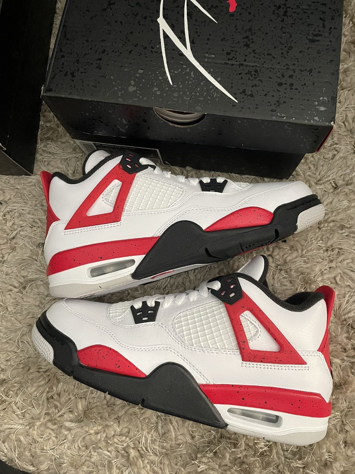 Jordan Brand Jordan 4 Red Cement Size US 5.5 / EU 38 - 2 Thumbnail