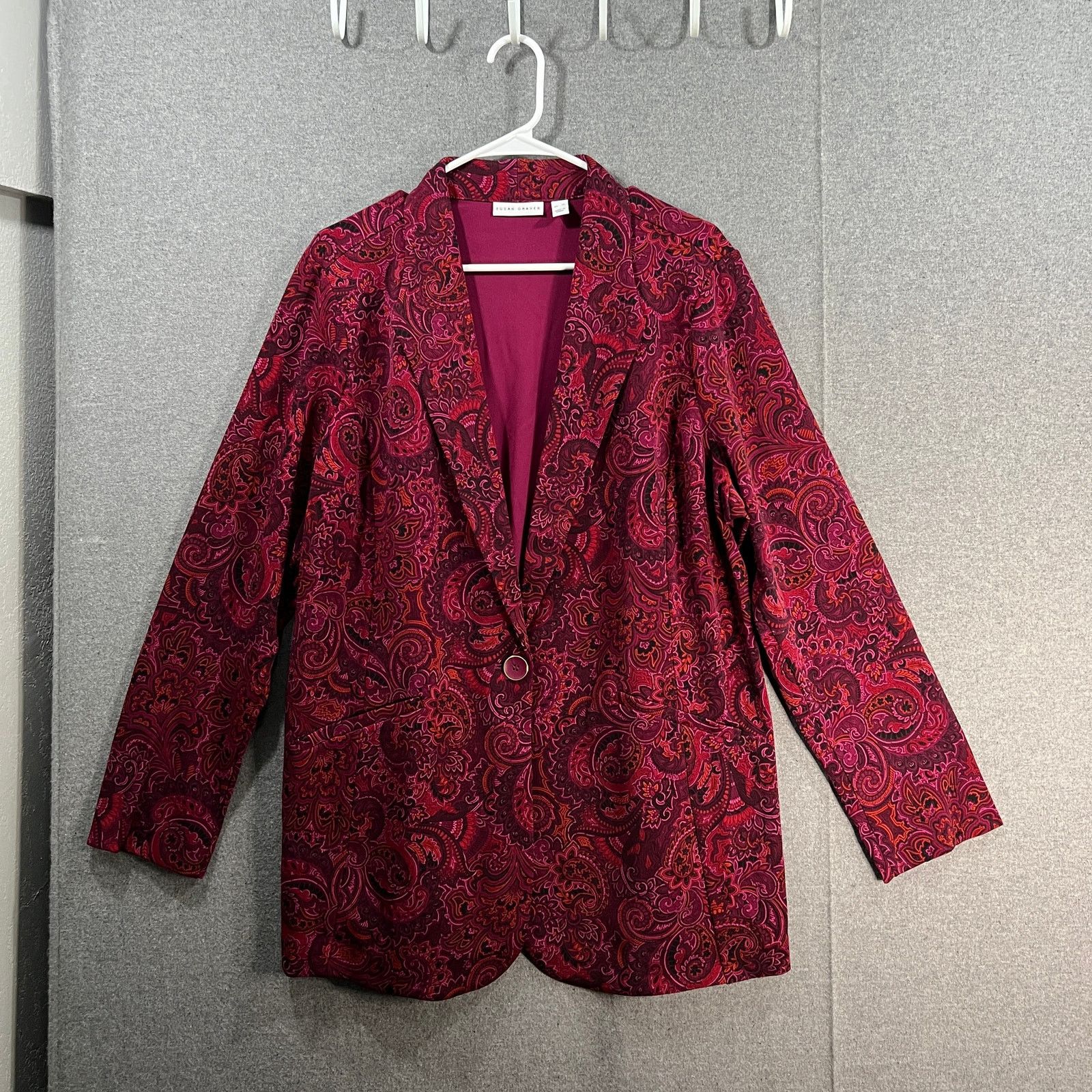 Other Susan Graver Printed Regular Liquid Knit A-Line Dress Size XL / US 12-14 / IT 48-50 - 1 Thumbnail