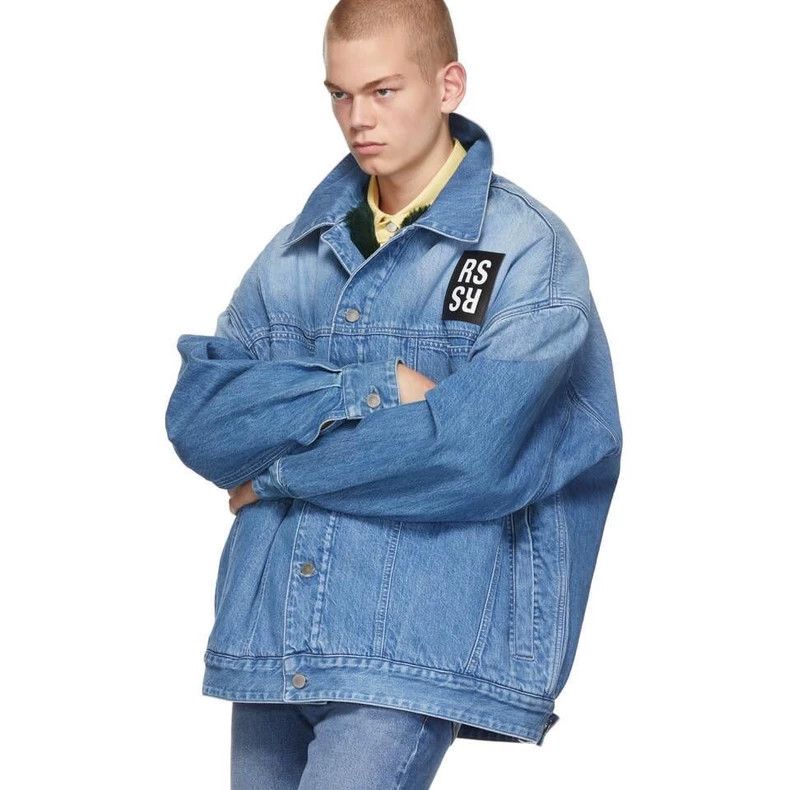Raf Simons Raf Simons AW20 silhouette denim jacket Size US S / EU 44-46 / 1 - 8 Thumbnail