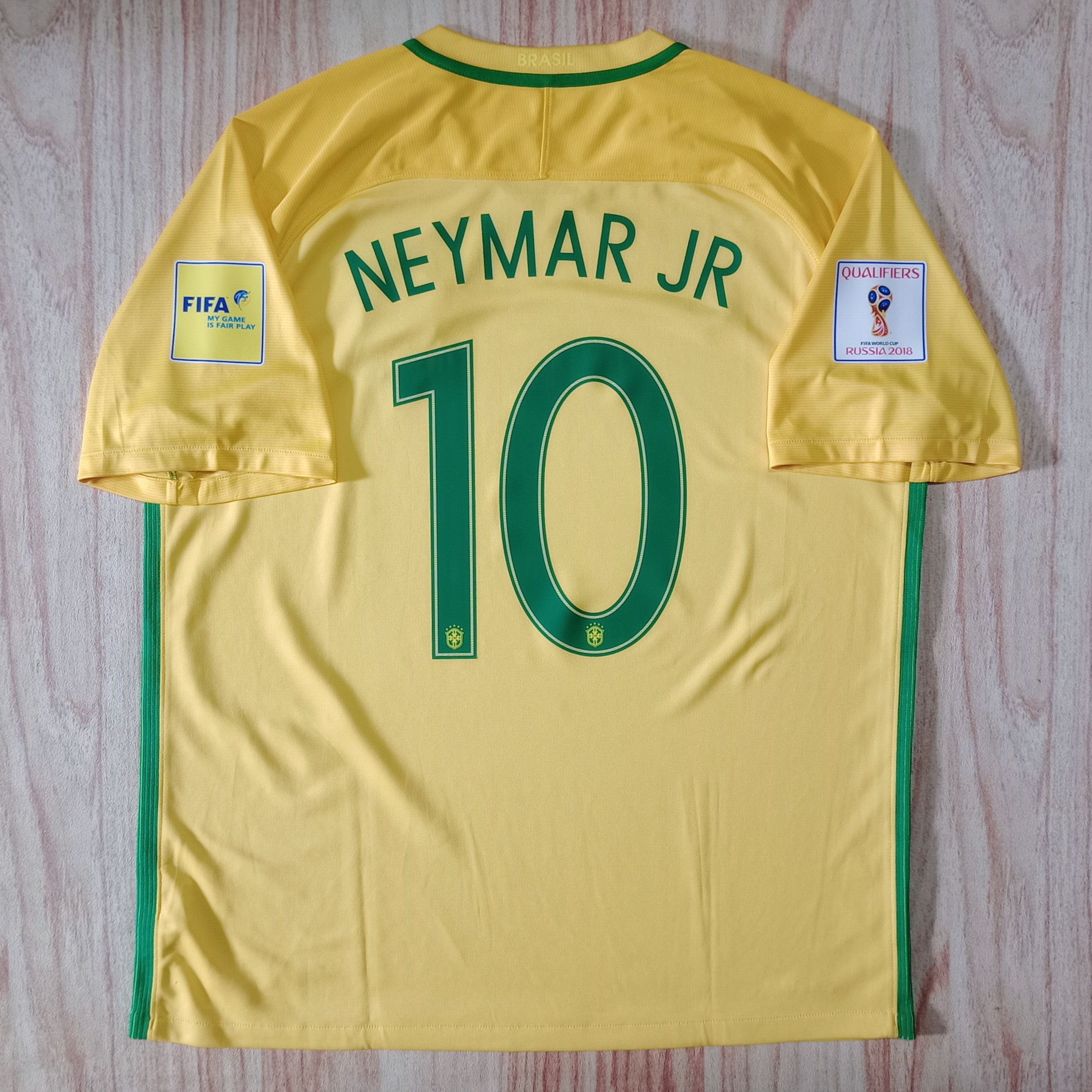 Nike Brazil Home Soccer Football Jersey World outlet Cup 2018 Neymar Jr Size XL