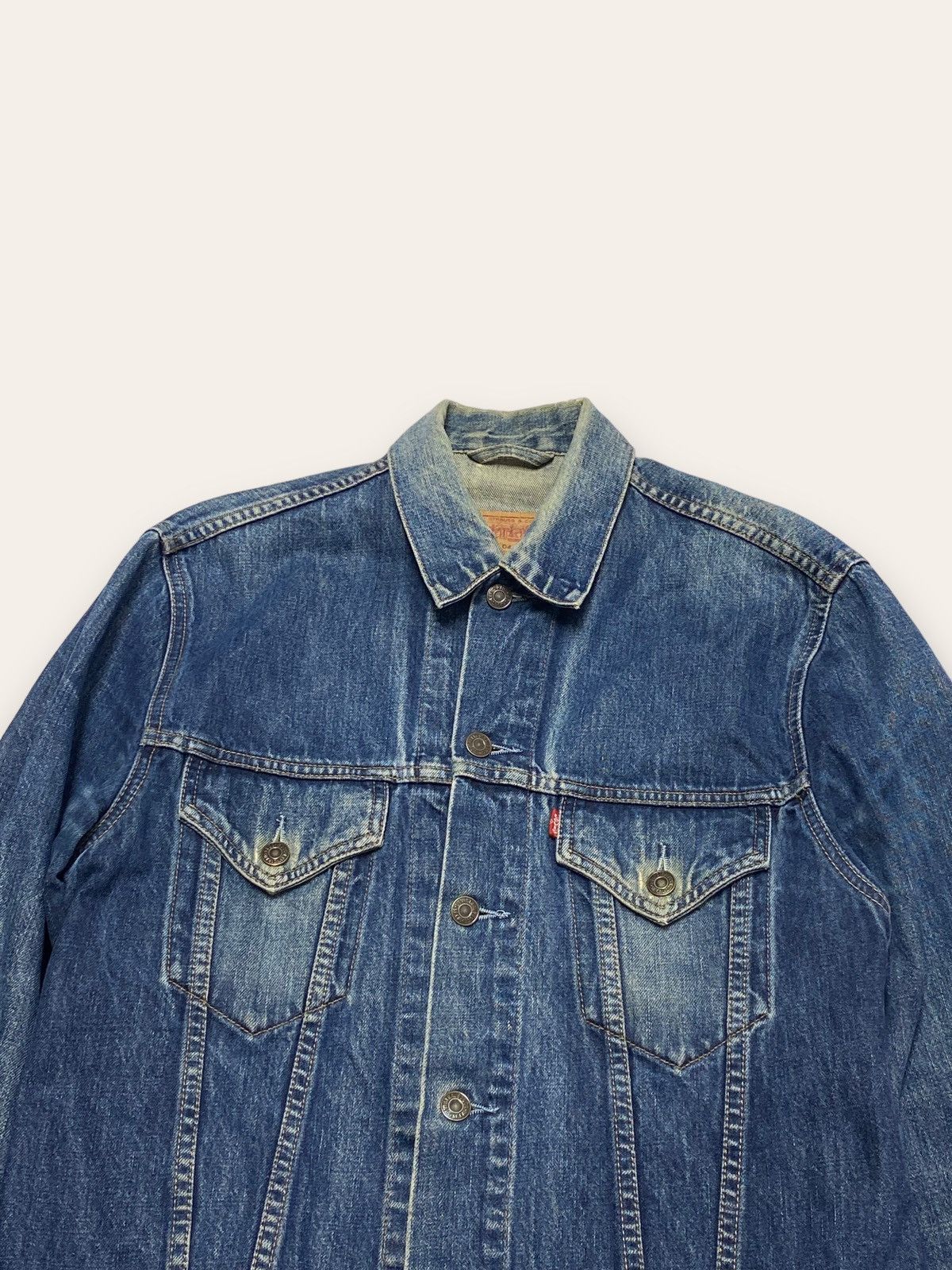 Levi's Vintage Clothing 90s Vintage LEVI'S Total Washed Denim Jacket Grunge Style Size US M / EU 48-50 / 2 - 2 Thumbnail