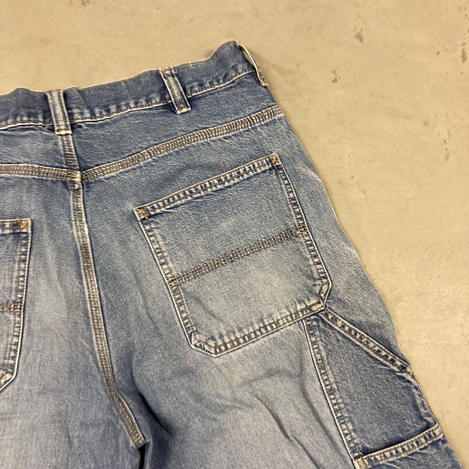 Vintage vintage faded open trails carpenter cargo jeans 34x32 Size US 34 / EU 50 - 4 Thumbnail