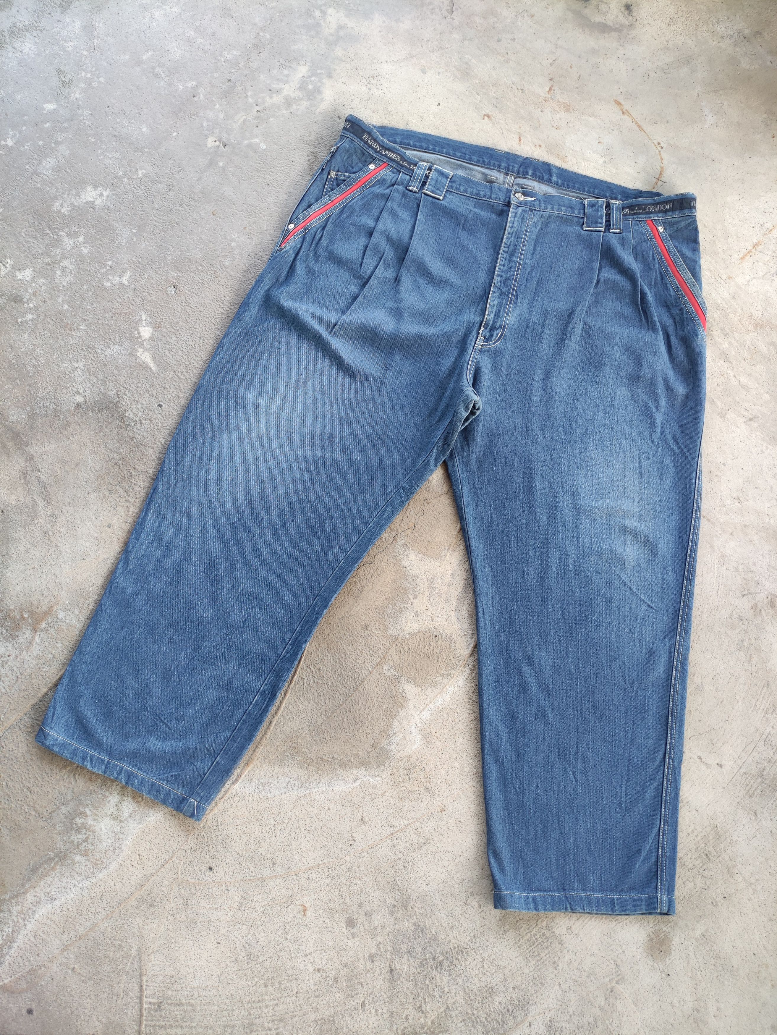 Hardy Amies Vintage Hardy Amies Jean Baggy Faded Denim Size US 44 / EU 60 - 2 Thumbnail