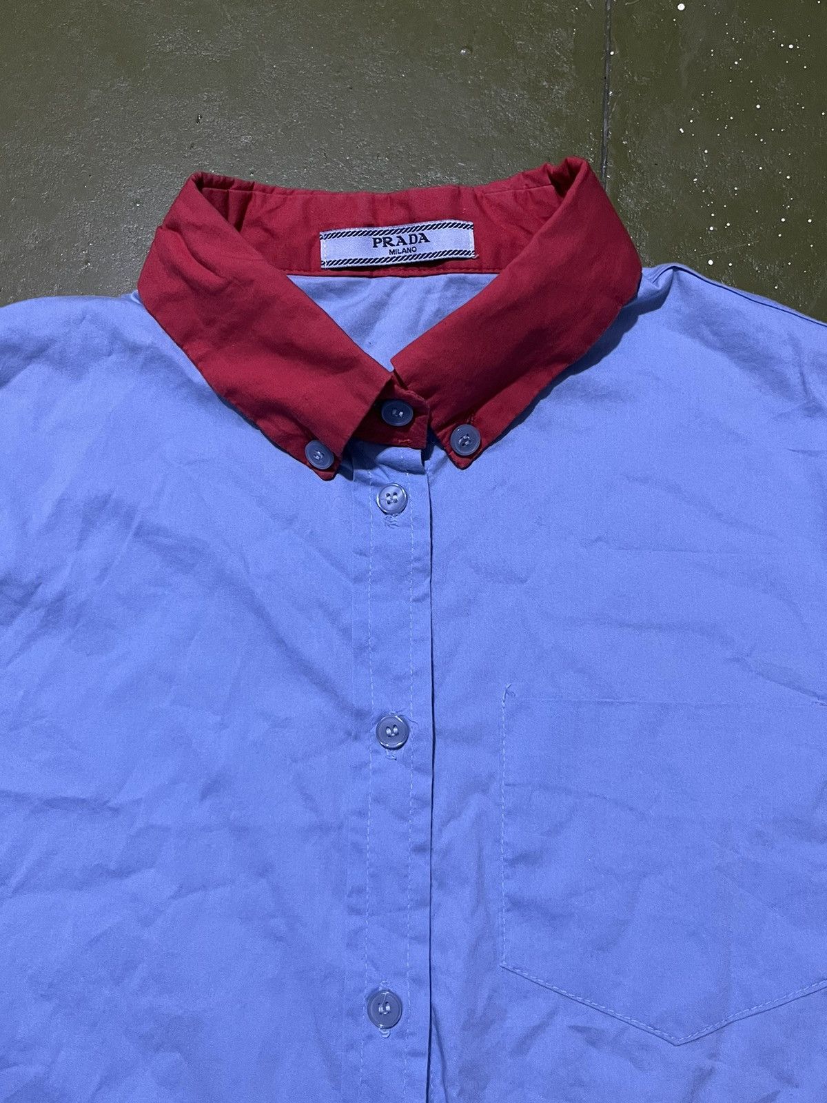 Prada PRADA BLUE/ RED LINE WOMEN SHIRT Size US S / EU 44-46 / 1 - 2 Thumbnail