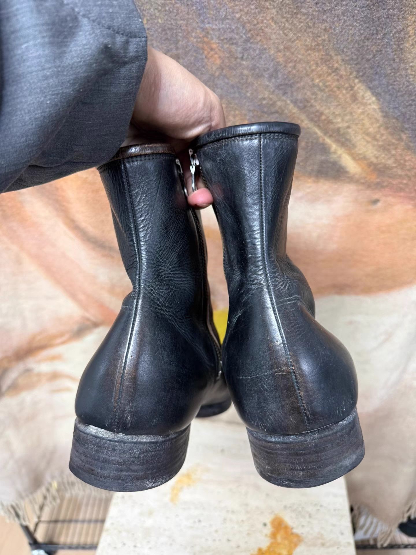Maison MIHARA YASUHIRO Mihara Yasuhiro Vintage Toe Cap Upward Chelsea Boots K20 Size US 9 / IT 39 - 5 Thumbnail