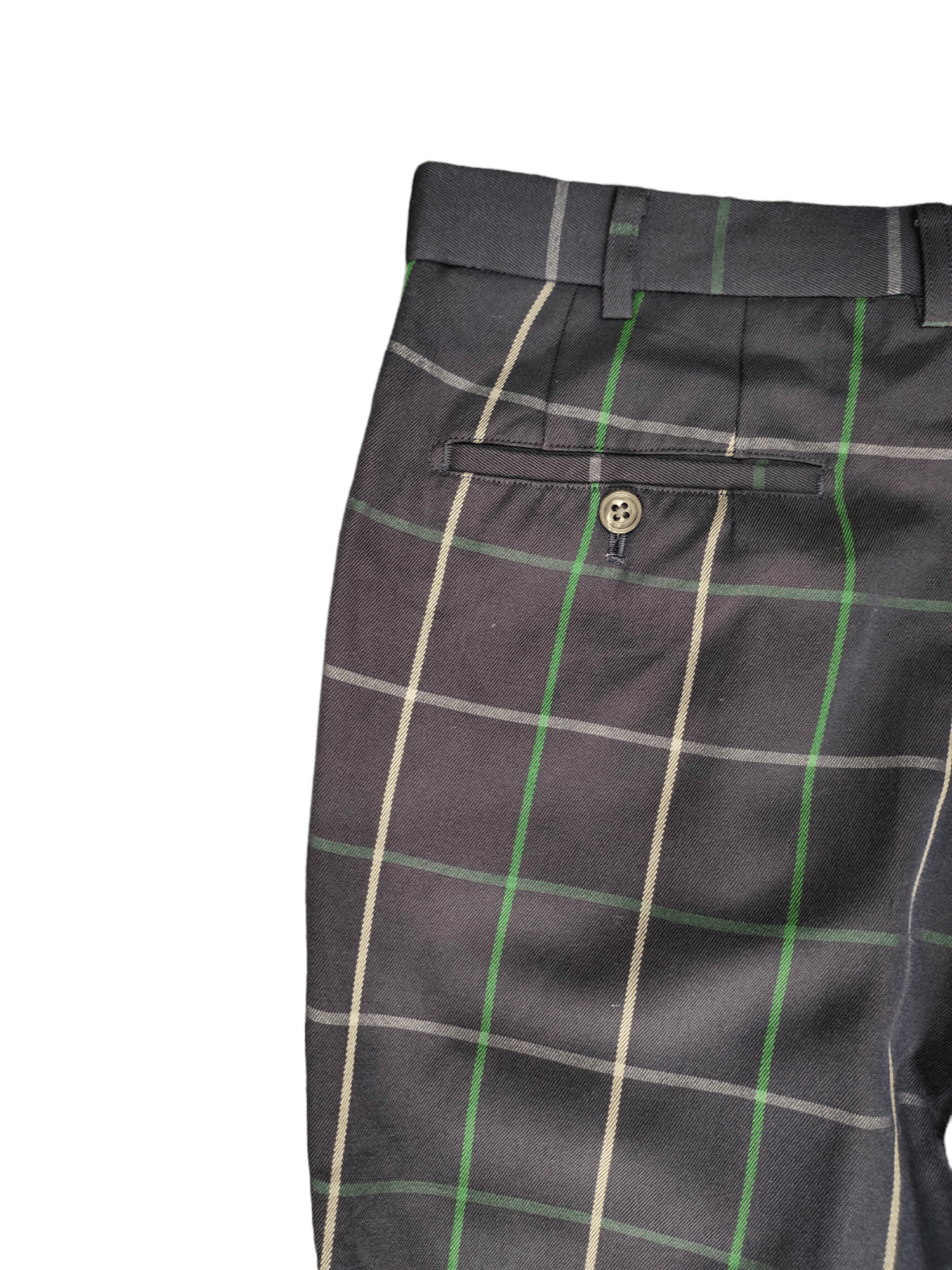 Burberry Vintage 90s Burberrys Checkered Wool Baggy Pants Size US 31 - 17 Thumbnail
