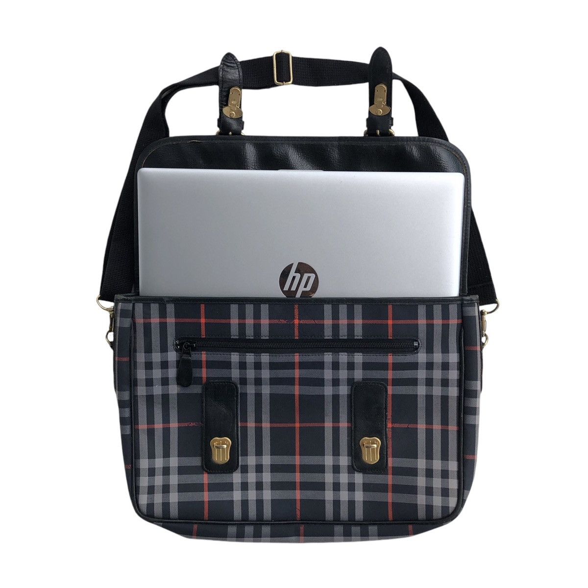 Burberry Burberrys Checked Novacheck Documents Bag Size ONE SIZE - 4 Thumbnail