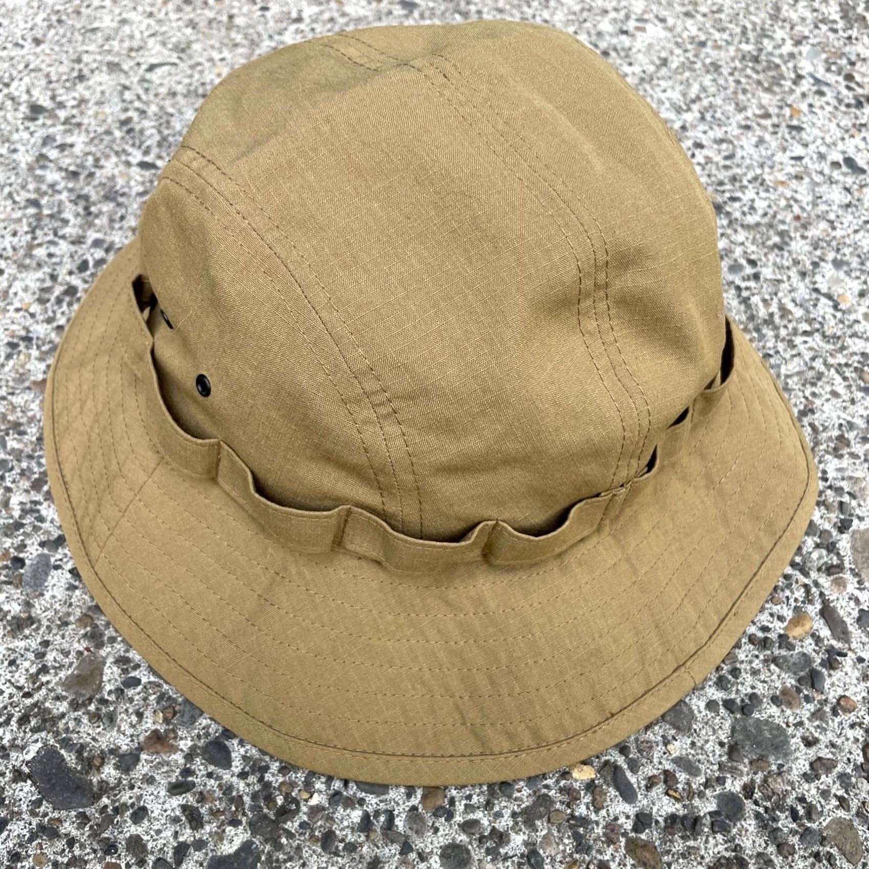 Snow Peak VINTAGE Snow Peak Aramid Takibi Japan Fabric Bucket Hat Brown NWT Sample Mens One Size Brown Bucket Hat Size ONE SIZE - 3 Thumbnail