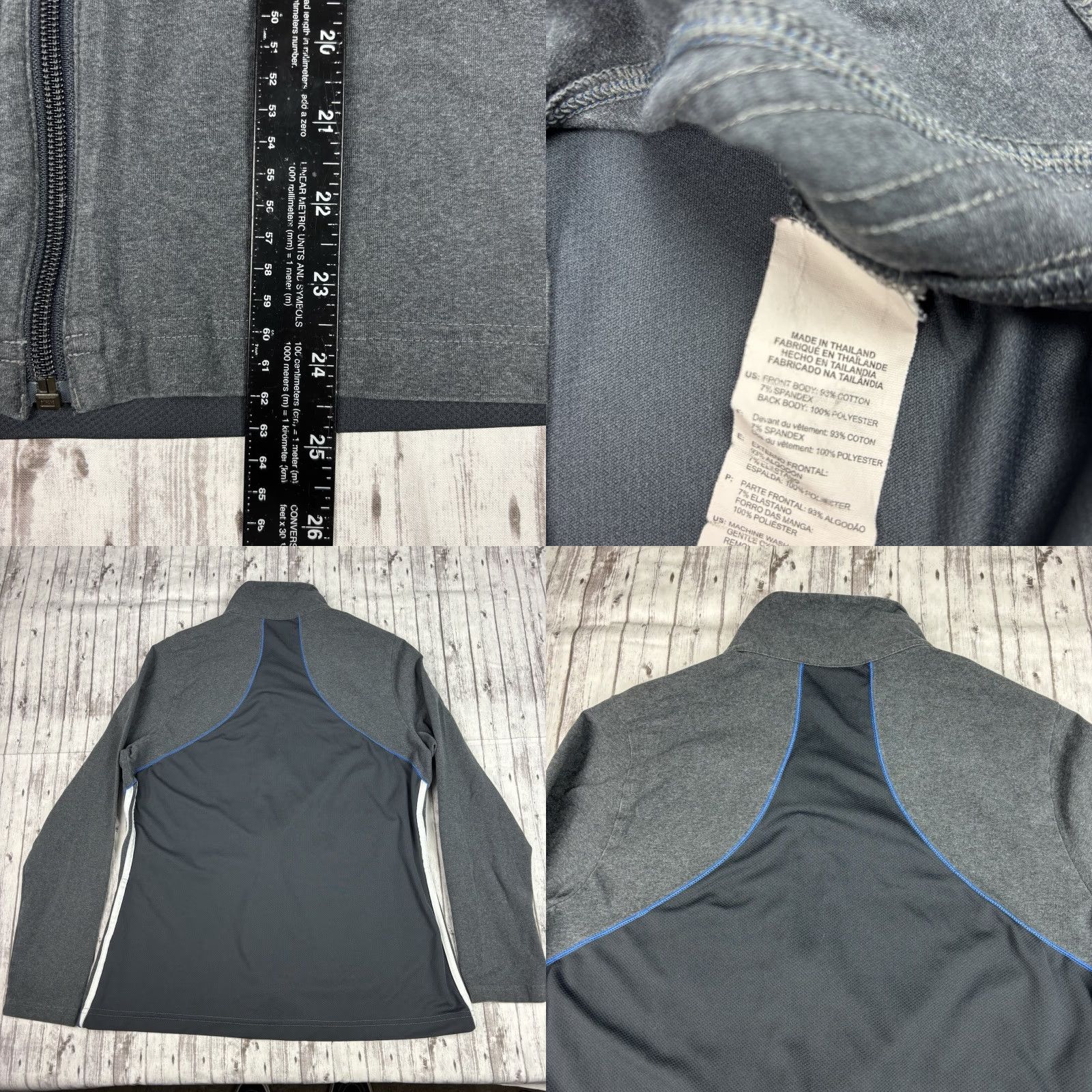 Adidas Adidas Women’s XL Full Zip Track Jacket Sweatshirt Gray Running Size XL / US 12-14 / IT 48-50 - 8 Thumbnail