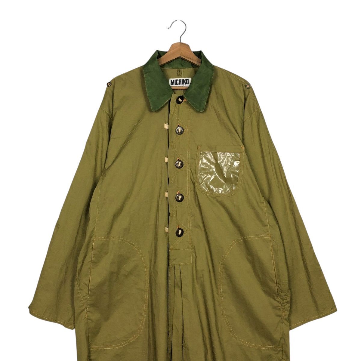 Michiko Koshino 🔥VINTAGE CHORE LONG JACKET MICHIKO KOSHINO ISSEY MIYAKE Size US L / EU 52-54 / 3 - 4 Thumbnail