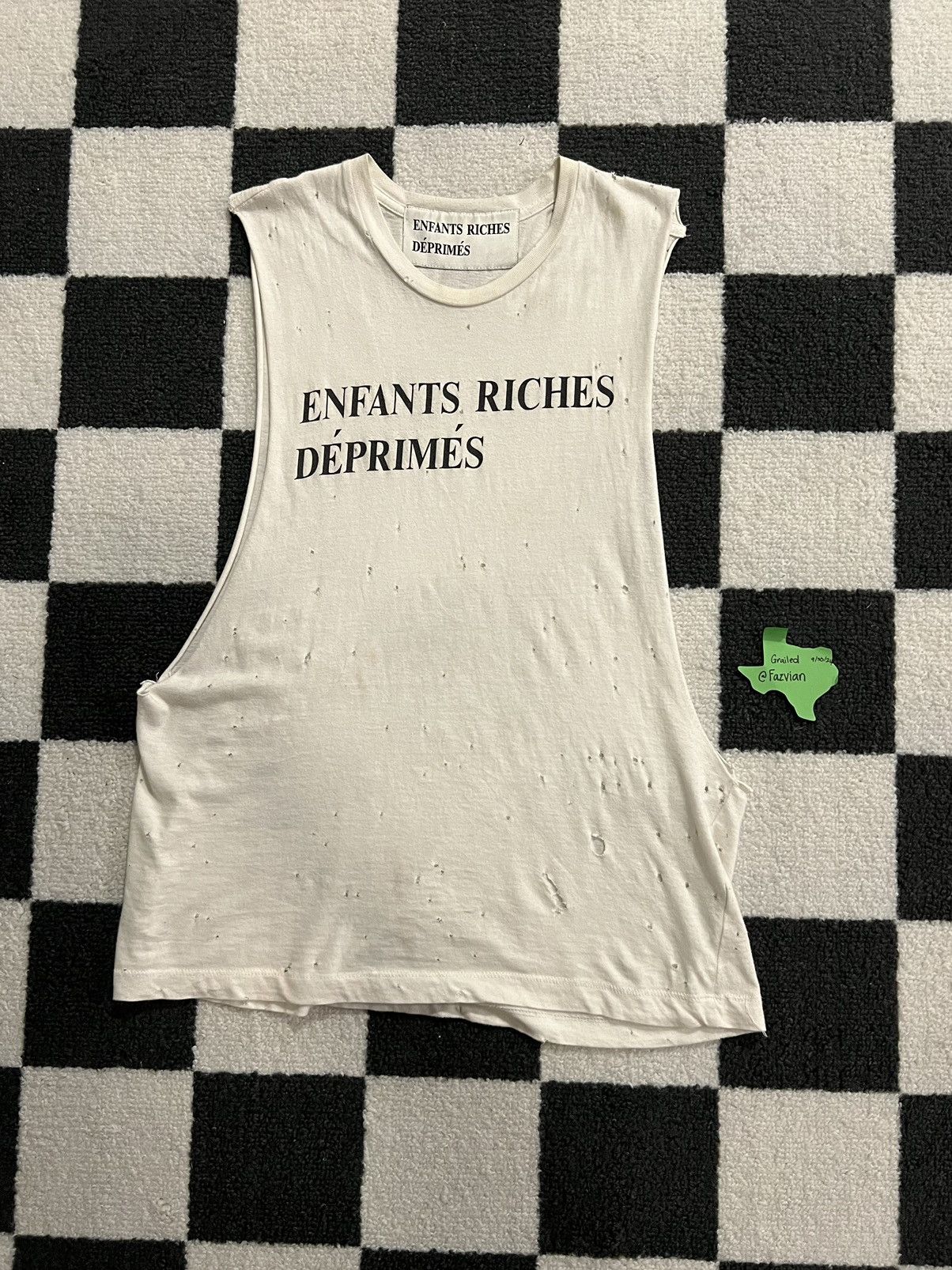 2015 Enfants Riches Deprimes ‘Débardeur Blanca’ tank