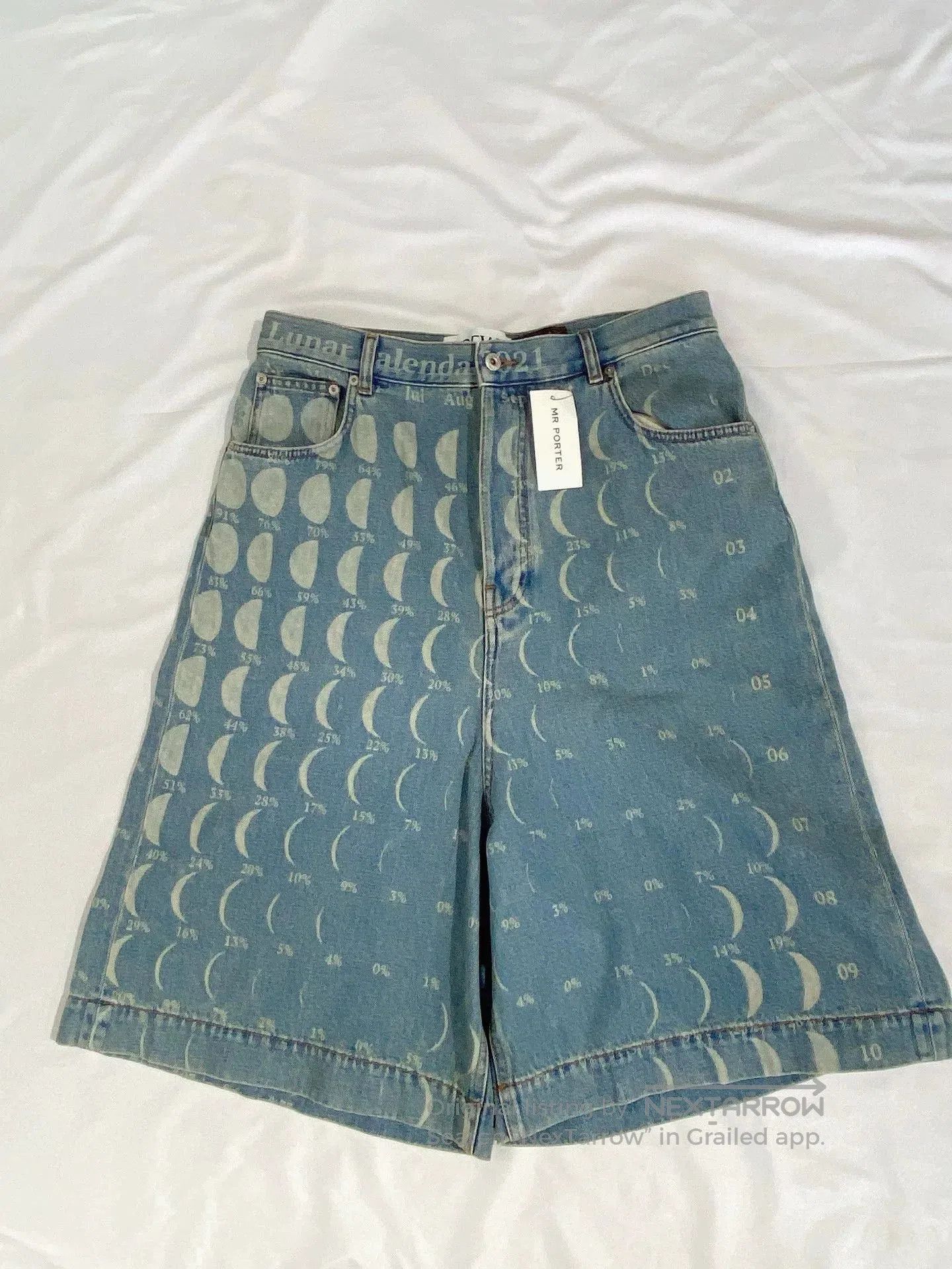 Loewe Loewe Moon Phase Denim Shorts. Size US 38 / EU 54 - 1 Thumbnail