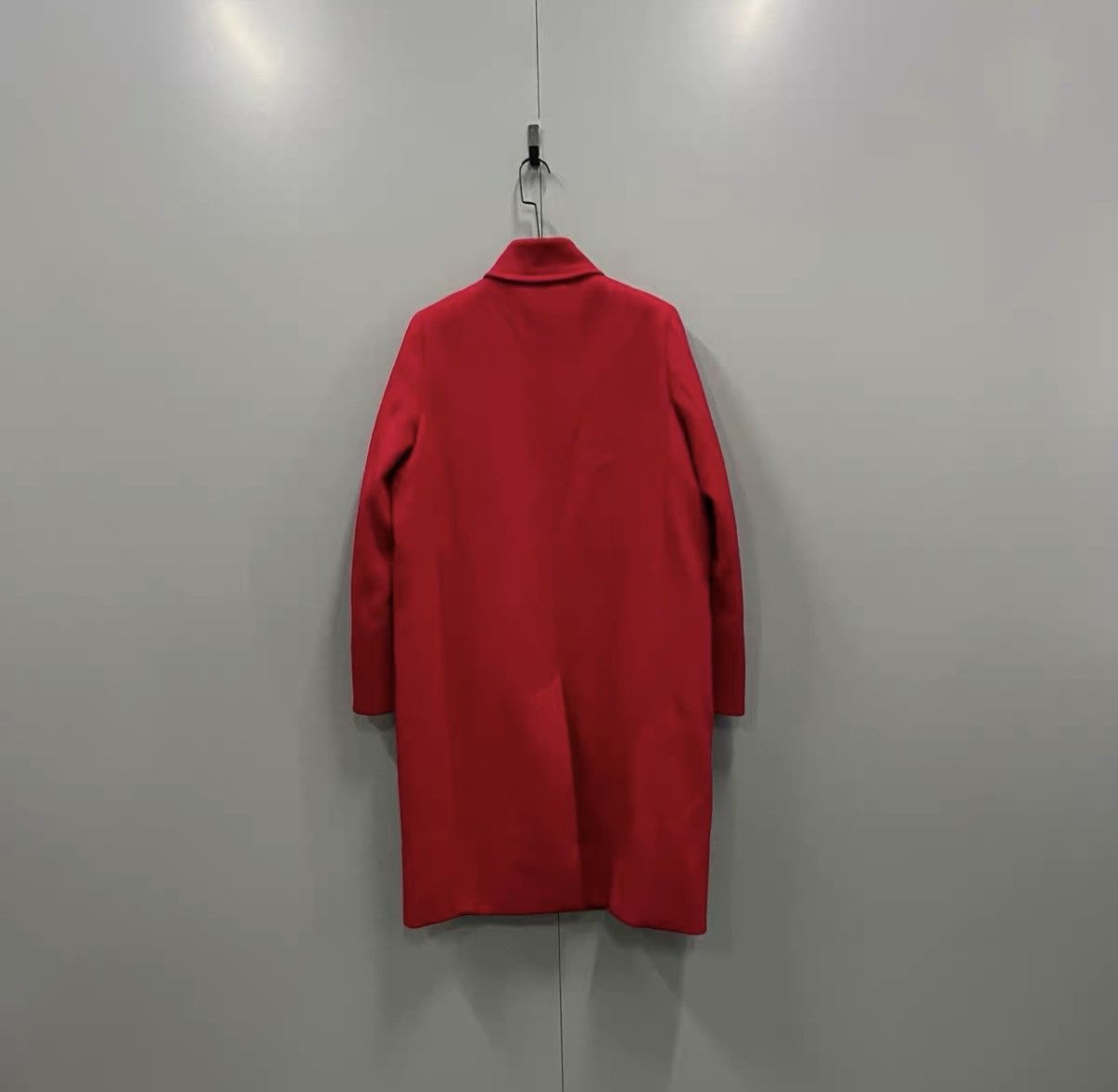 Max Mara MaxMara Red Stand Collar Wool Coat J41 Size XL / US 12-14 / IT 48-50 - 2 Thumbnail