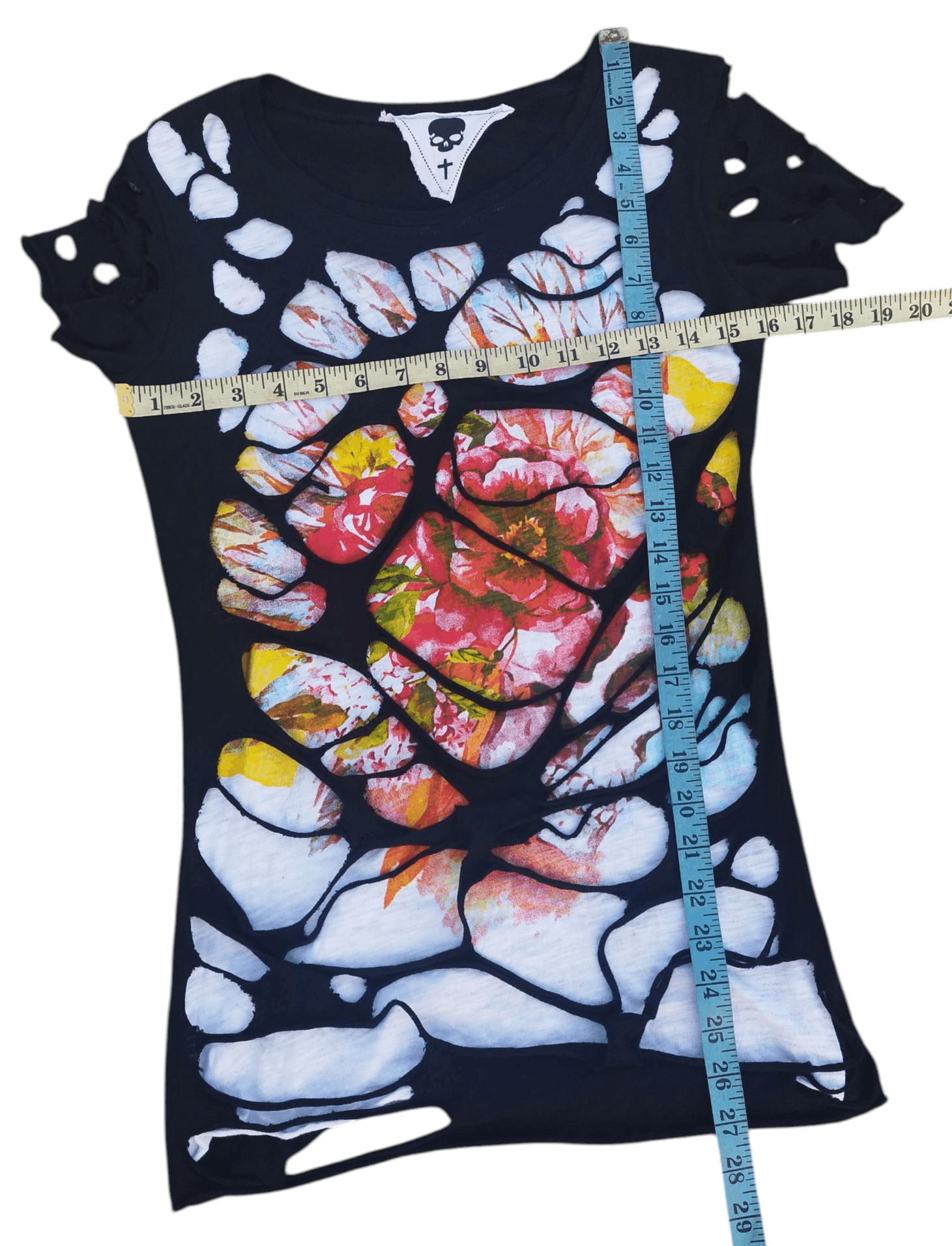 The Unbranded Brand Distroyed skull t-shirt Size M / US 6-8 / IT 42-44 - 6 Thumbnail