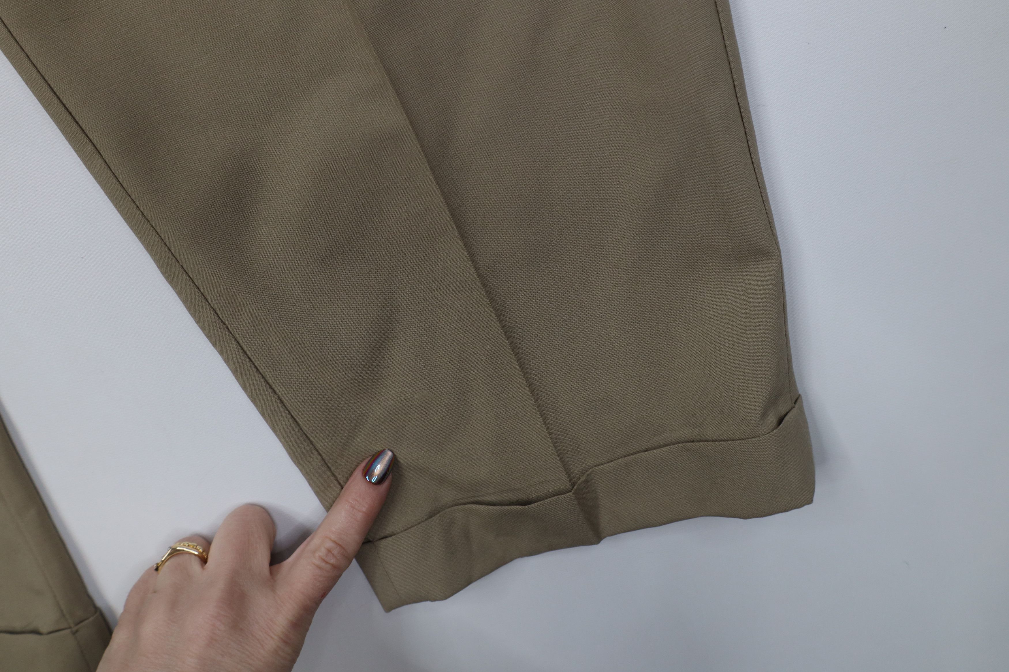 Brooks Brothers Vintage 90s Y2K Brooks Brothers Wool Wide Leg Chino Pants Size US 36 / EU 52 - 5 Thumbnail