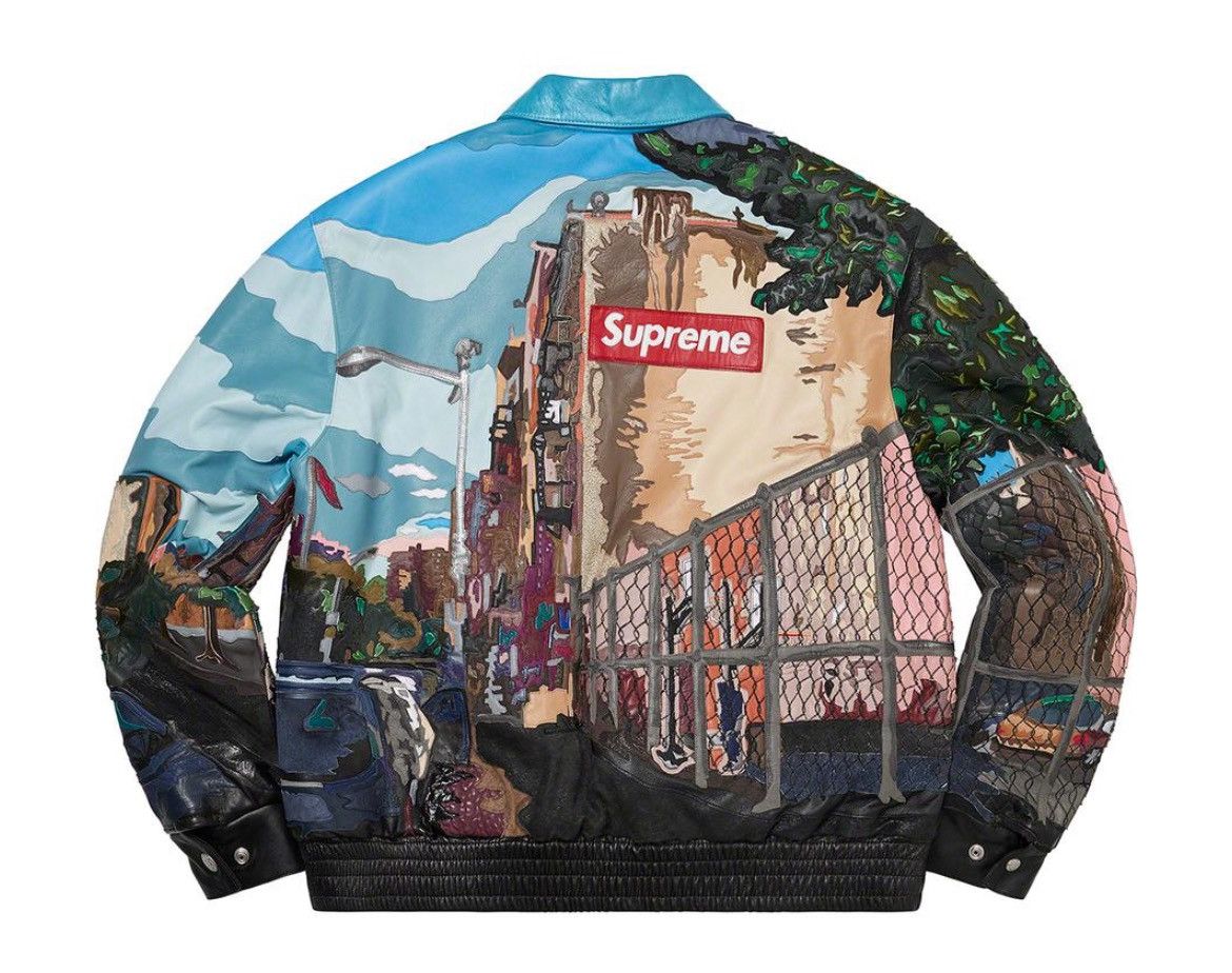 Supreme JEFF HAMILTON x SUPREME RIDGE STREET LEATHER JACKET Size US M / EU 48-50 / 2 - 3 Thumbnail